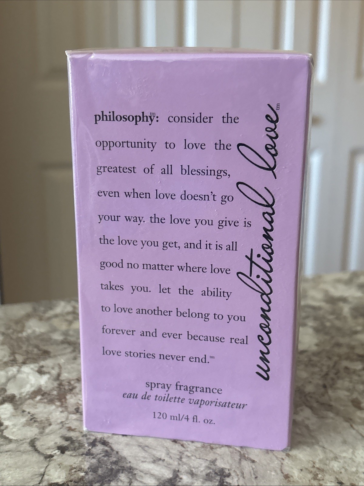 Philosophy Unconditional Love Classic Eau de Toilette 4 FL OZ SEALED