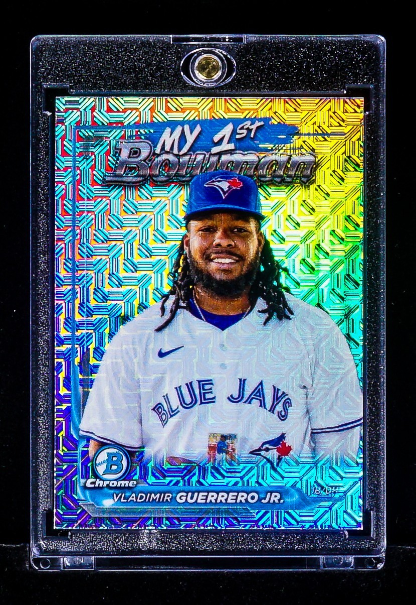 Vladimir Guerrero Jr. RARE MY 1ST BOWMAN MEGA MOJO REFRACTOR CARD Blue Jays