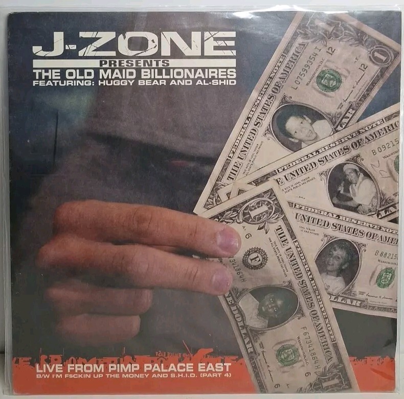 J-Zone Presents Vinyl The Old Maid Billionaires Live From Pimp Palace East VG/EX J-Zone Presents Vinyl The Old Maid Billionaires Live From Pimp Palace East VG/EX