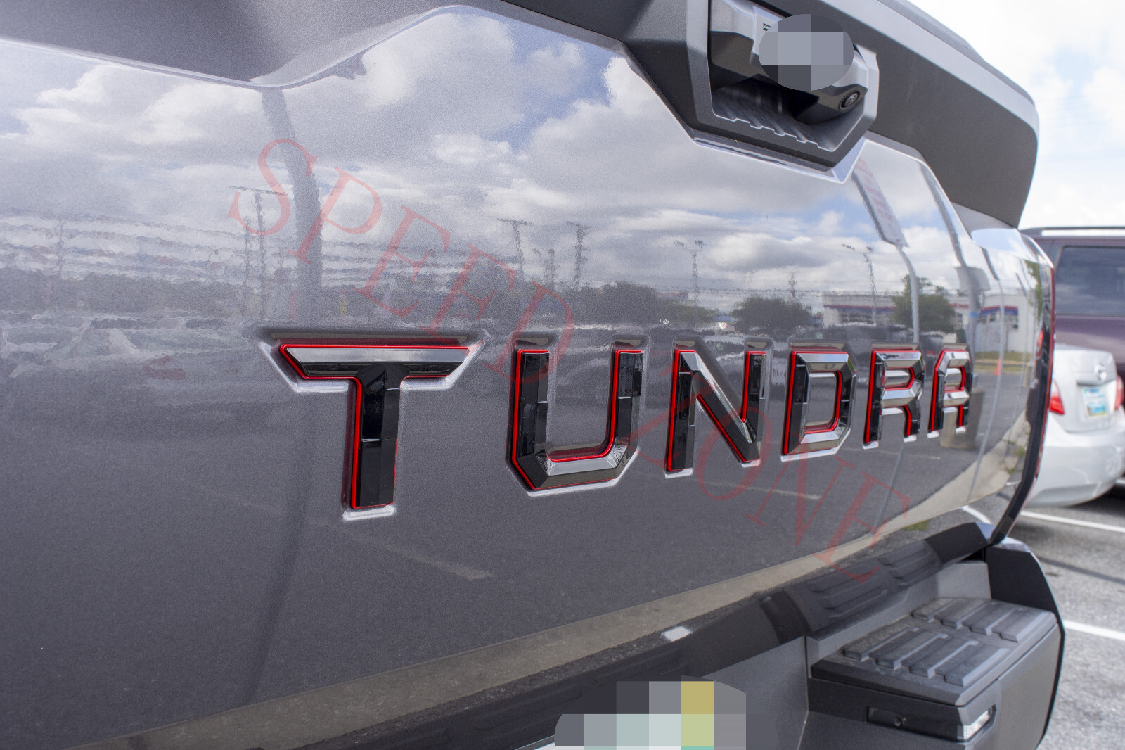 Black Red Emblem compatible TOYOTA 2022-2026 TUNDRA Tailgate Letters