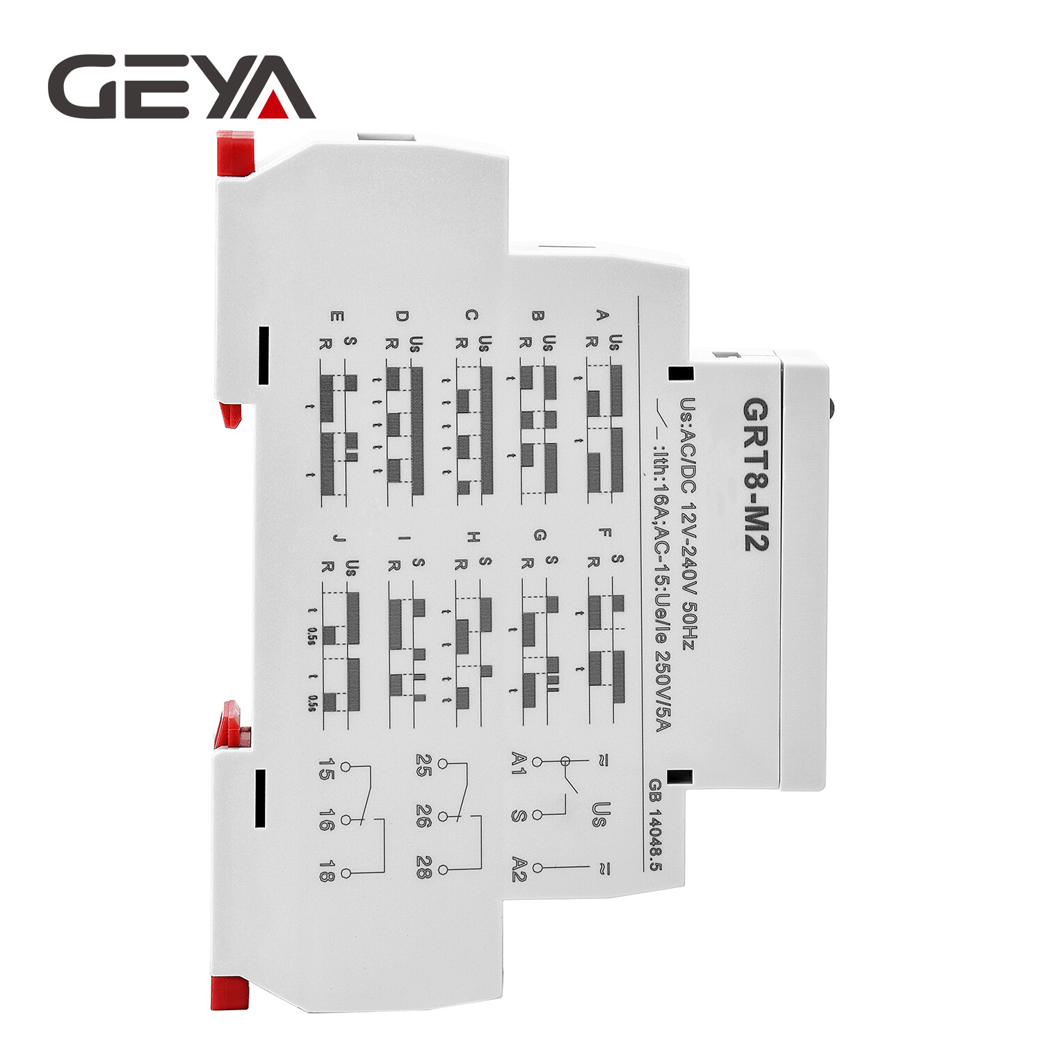GEYA GRT8-M MultifunctionTimer Relay switch 10 Funciton Time 16A AC/DC12-240V