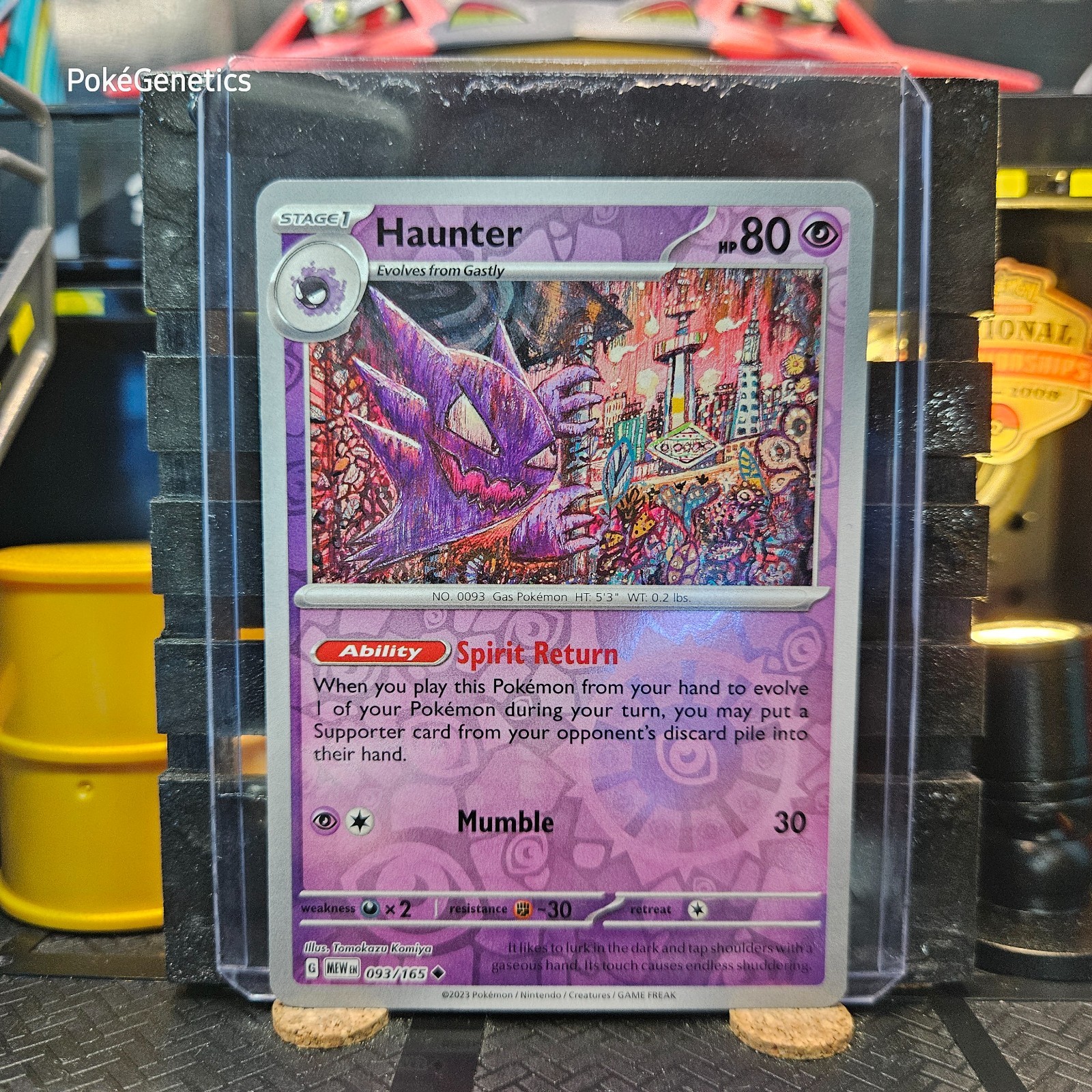 Haunter 151 Reverse Holo Pokémon TCG 093/165 Scarlet & Violet Uncommon