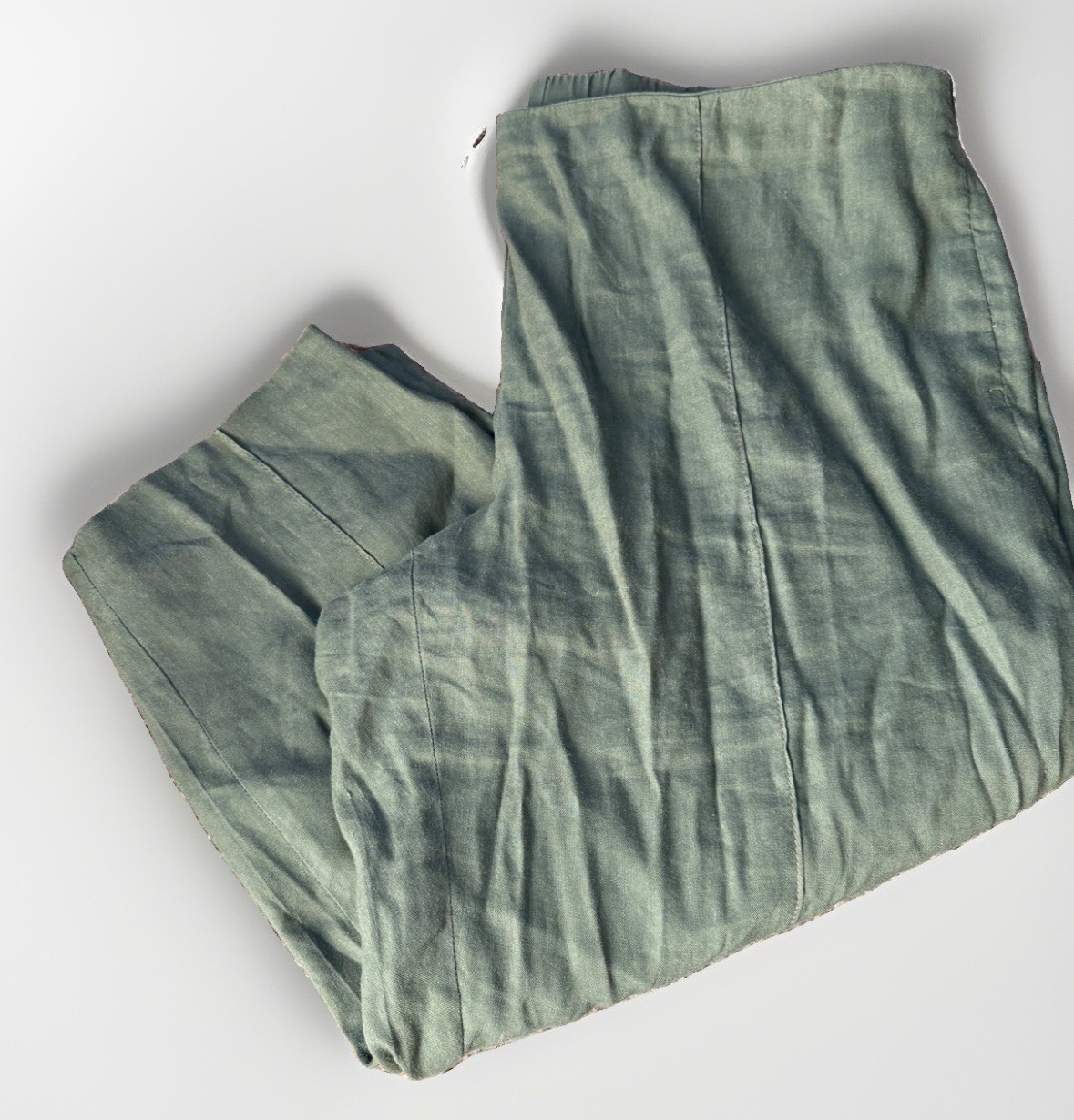 J. Jill Love Linen Women’s Petite XL Pull On Tapered Leg Linen Pant Coastal 