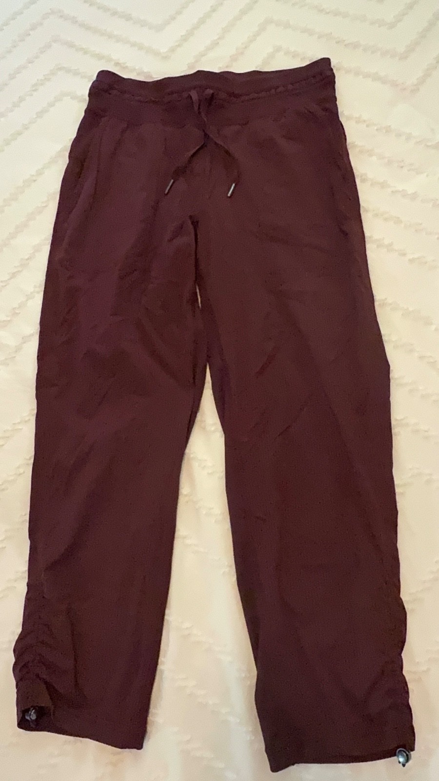 Lululemon Maroon Burgundy Dance Studio Size 6 Cropped Lululemon Maroon Burgundy Dance Studio Size 6 Cropped