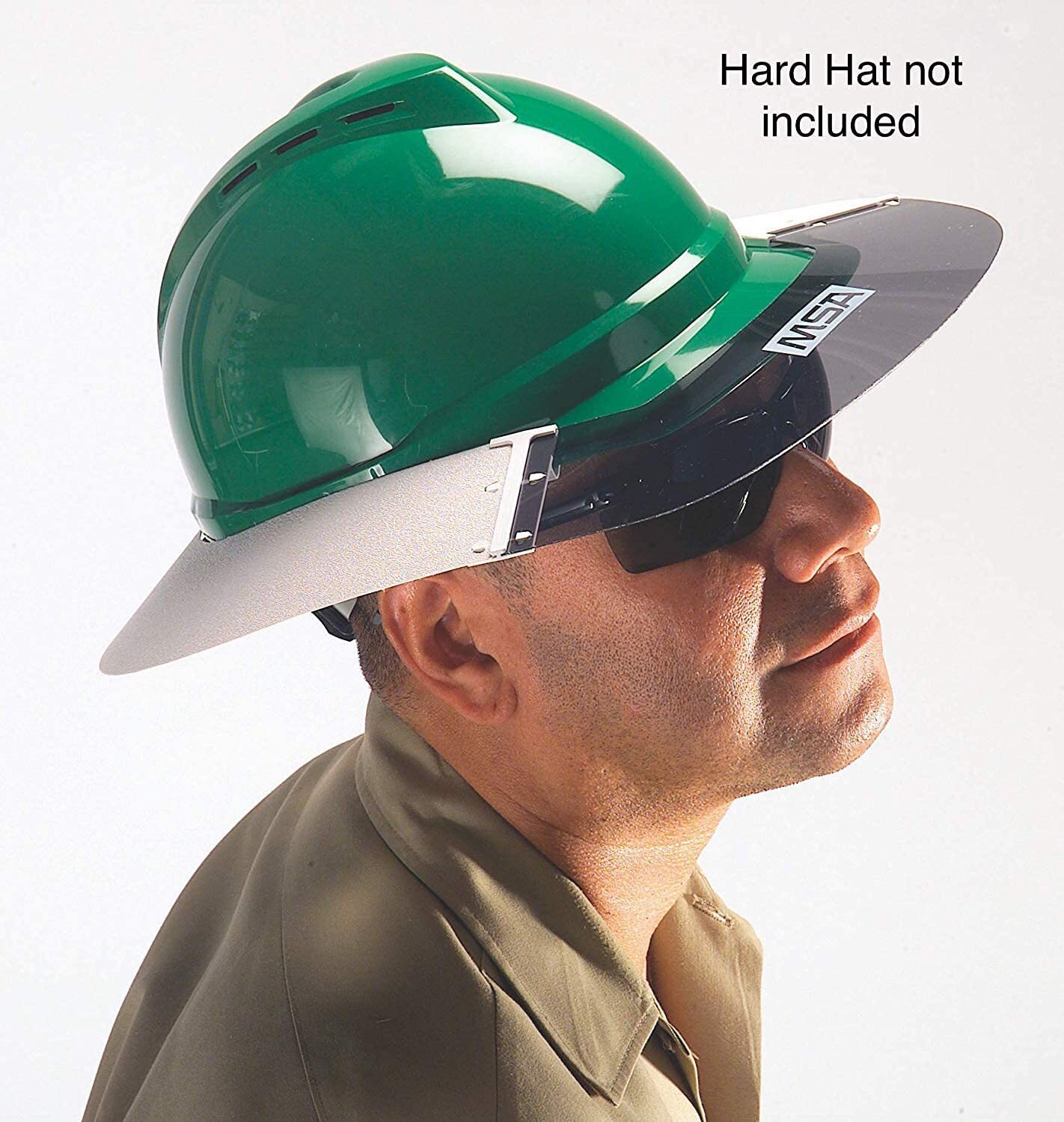 MSA 697410 Smoke Gray Sun Shield For MSA V-Gard Full Brim Hard Hats Only MSA 697410 Smoke Gray Sun Shield For MSA V-Gard Full Brim Hard Hats Only