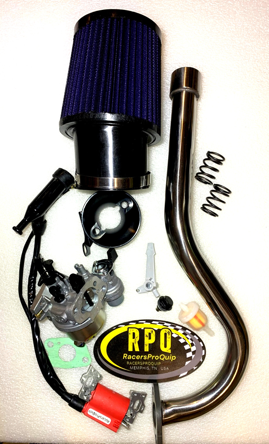 Predator 212cc 11HP Kit Big Carb, Intake, Exhaust Coil Filter Springs NEW USA