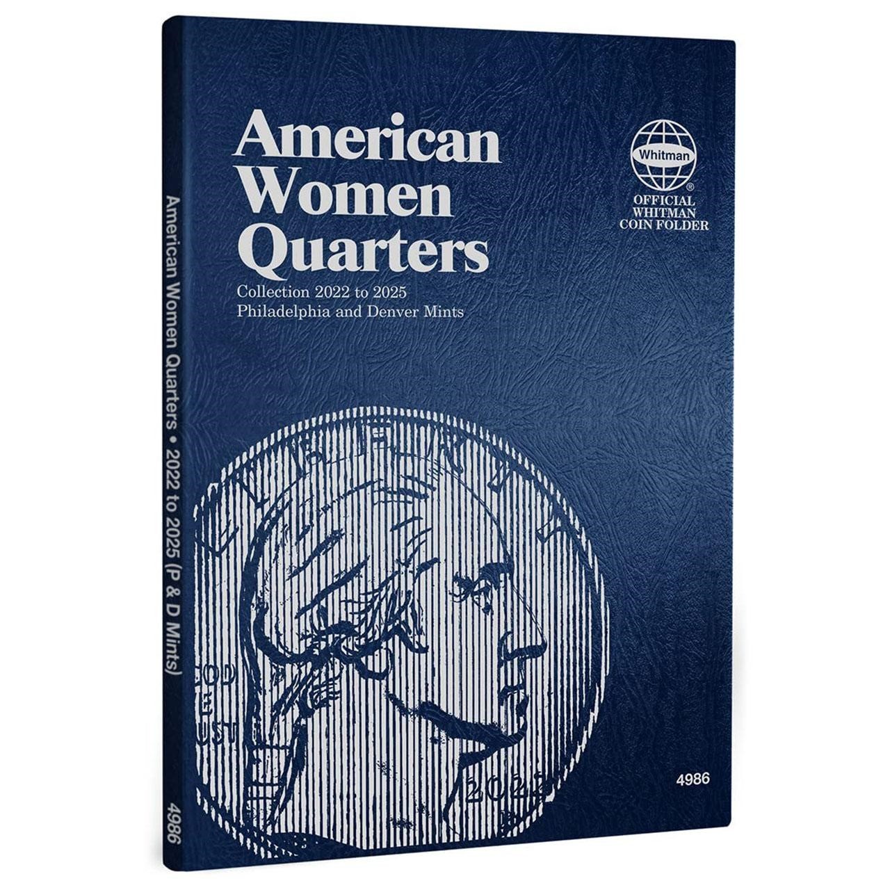 New Whitman Coin Folder American Women Quarters Mini Album P&D 2022-2025 4986