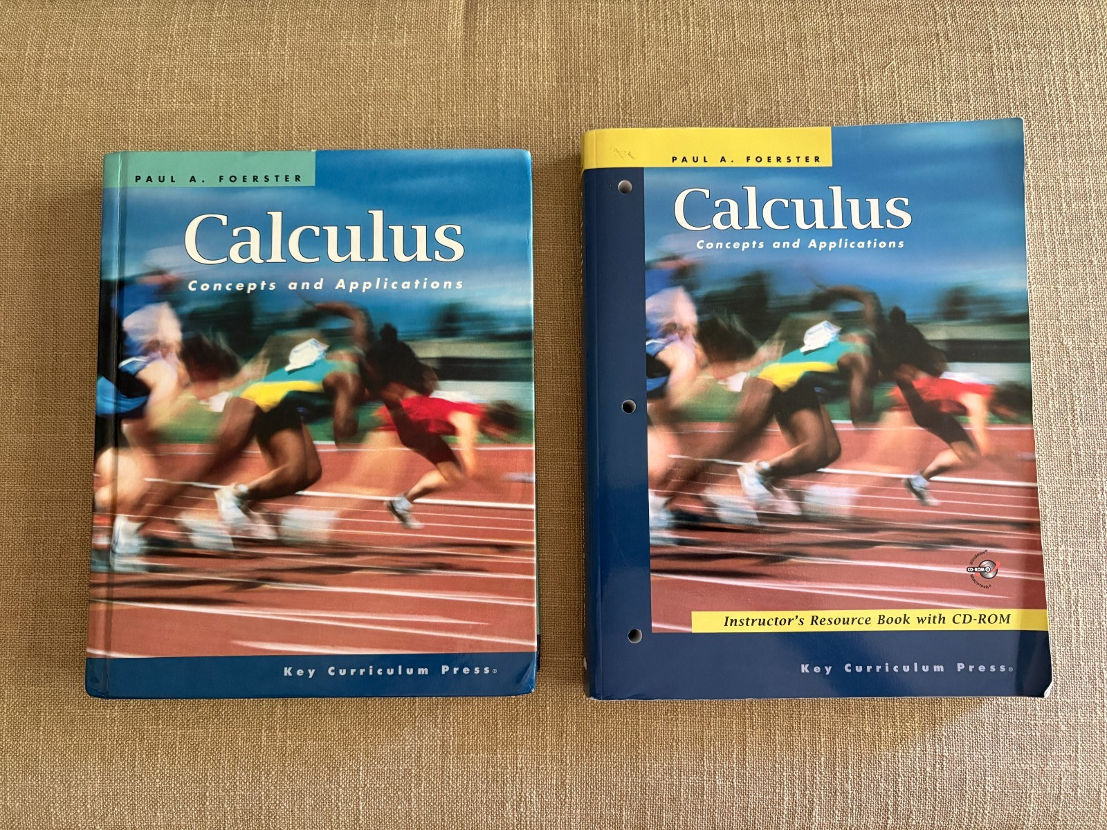 Foerster Calculus student text, instructor's book, CD included