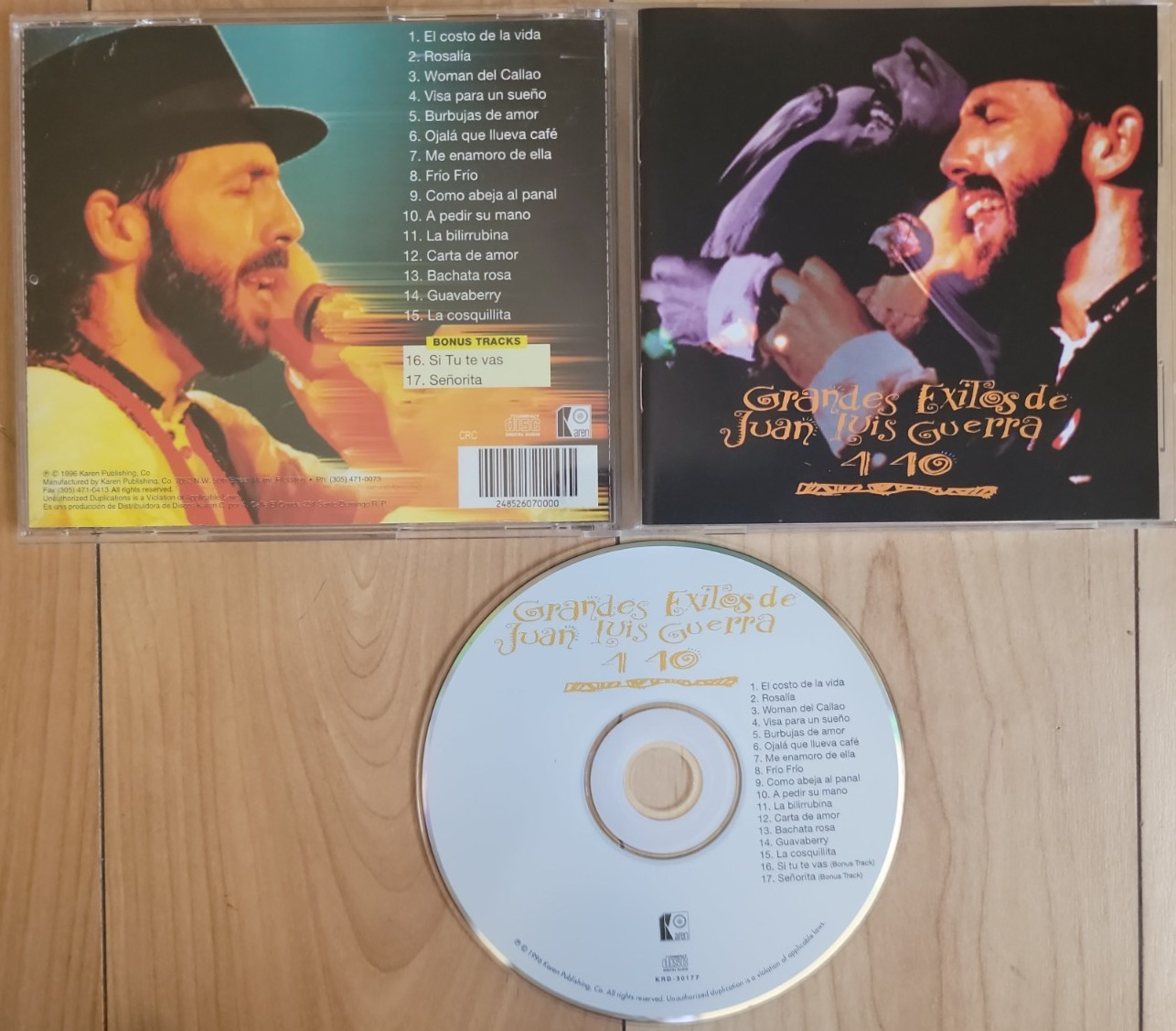 Juan Luis Guerra - CD Grandes Exitos de Juan Luis Guerra 4-40 - 2000 CD