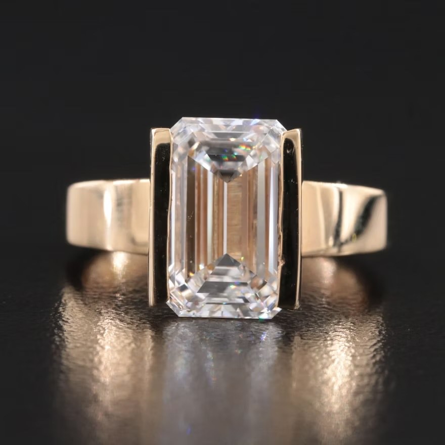 14k Gold 4.09 ct Lab Grown Diamond Ring 14k Gold 4.09 ct Lab Grown Diamond Ring