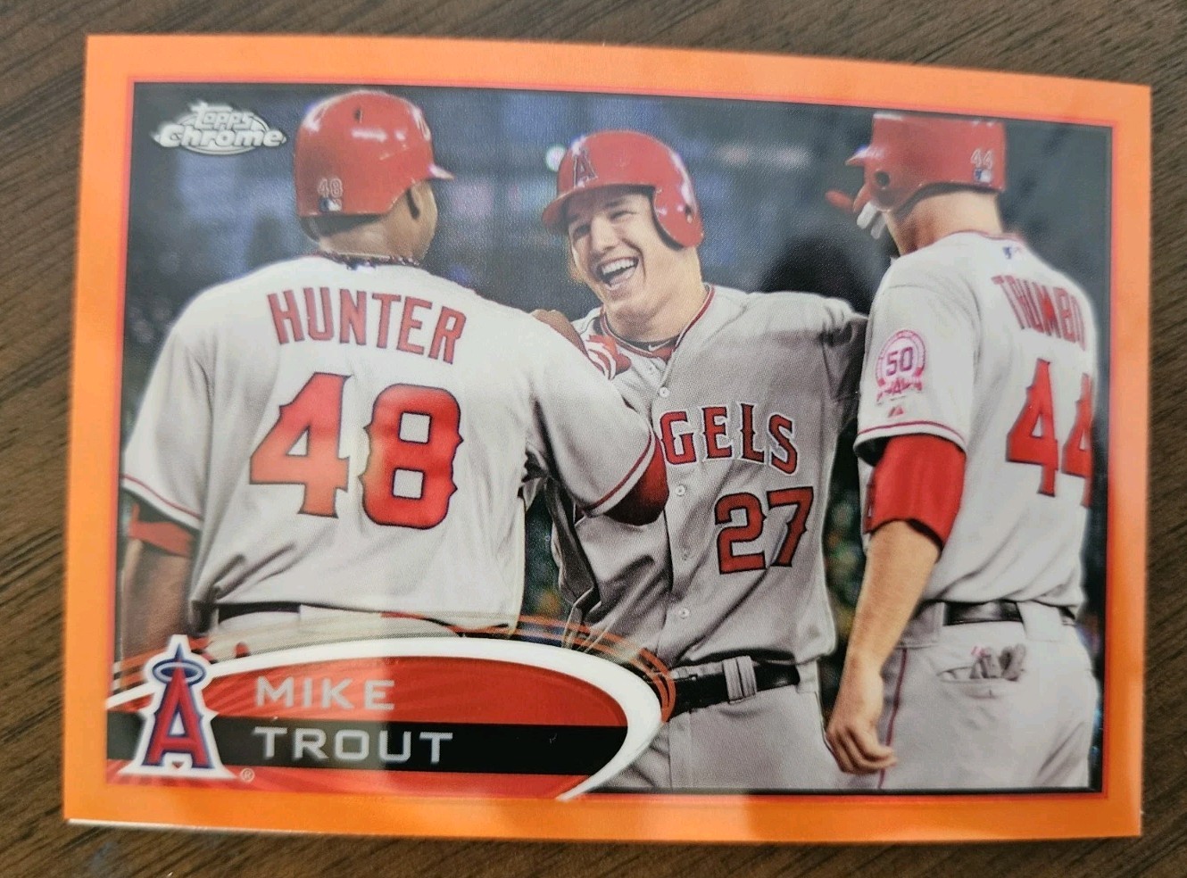 2012 Topps Chrome - Mike Trout #144 Orange Refractor