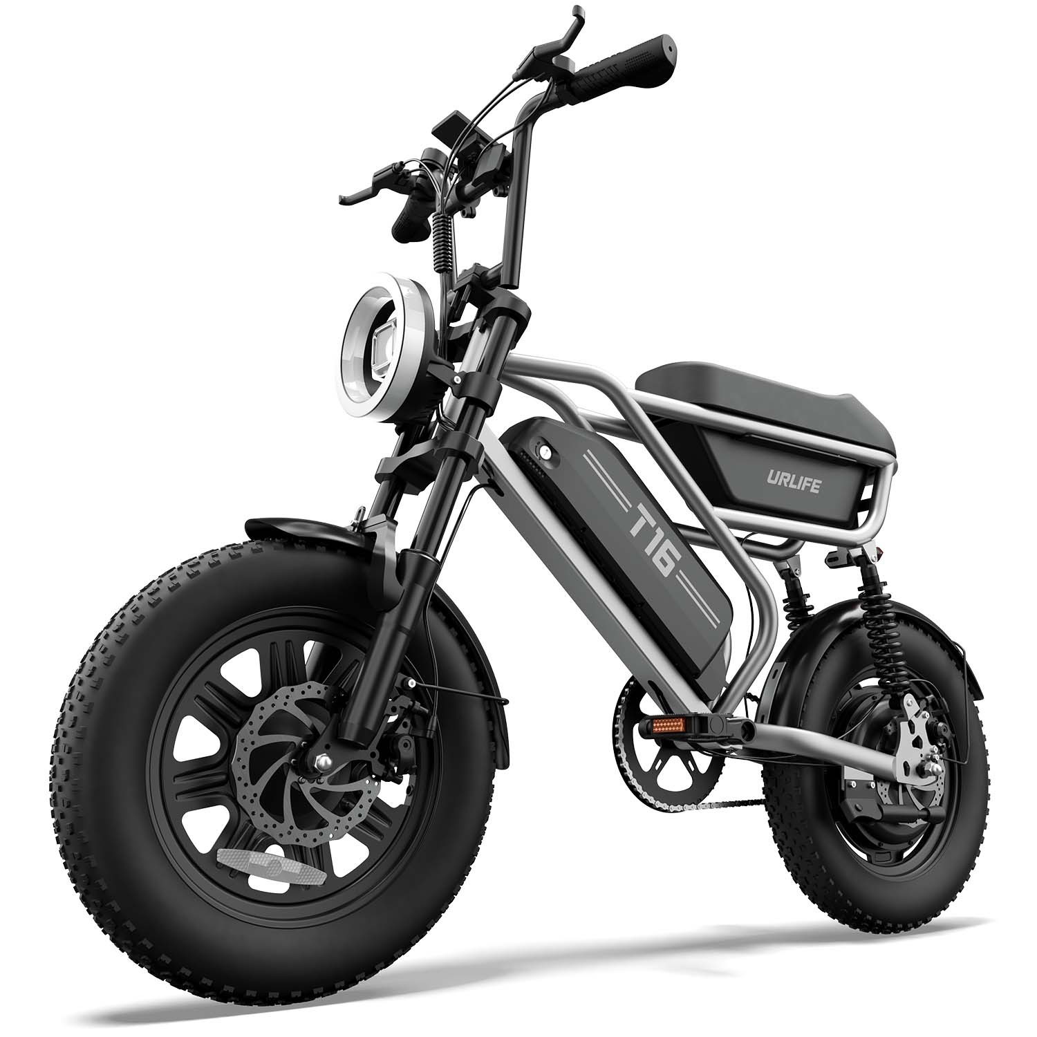 URLIFE 16\'\'*3.0 Electric Bike for Adults Teens 1000W Fat Tire Ebike 48V 13AH