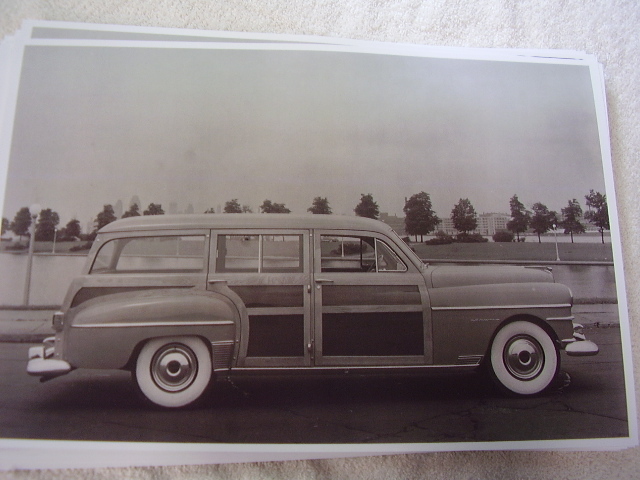 1950 CHRYSLER WOODY STATION WAGON  11 X 17  PHOTO /  PICTURE