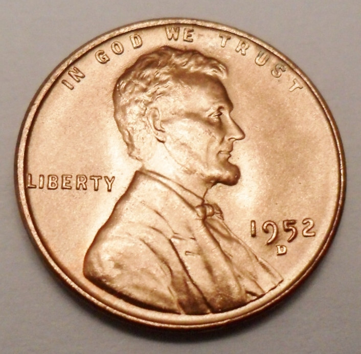 1952 D Lincoln Wheat Cent / Penny  AVE CIRCULATED  **FREE SHIPPING**