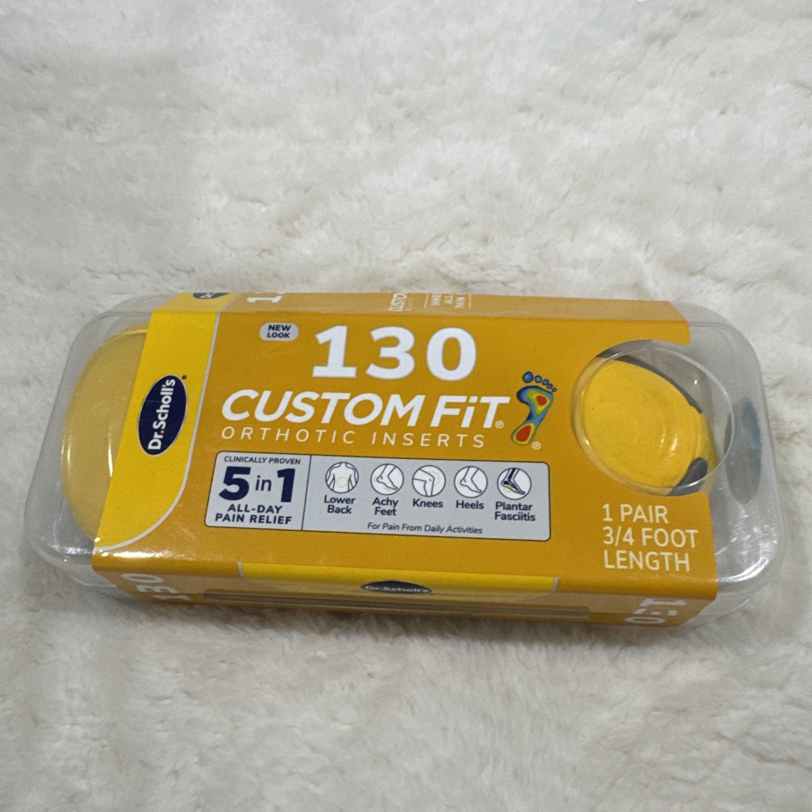 DR. SCHOLLS CUSTOM FIT CF130 ORTHOTIC INSERTS 5-IN-1 PAIN RELIEF SUPPORT DR. SCHOLLS CUSTOM FIT CF130 ORTHOTIC INSERTS 5-IN-1 PAIN RELIEF SUPPORT