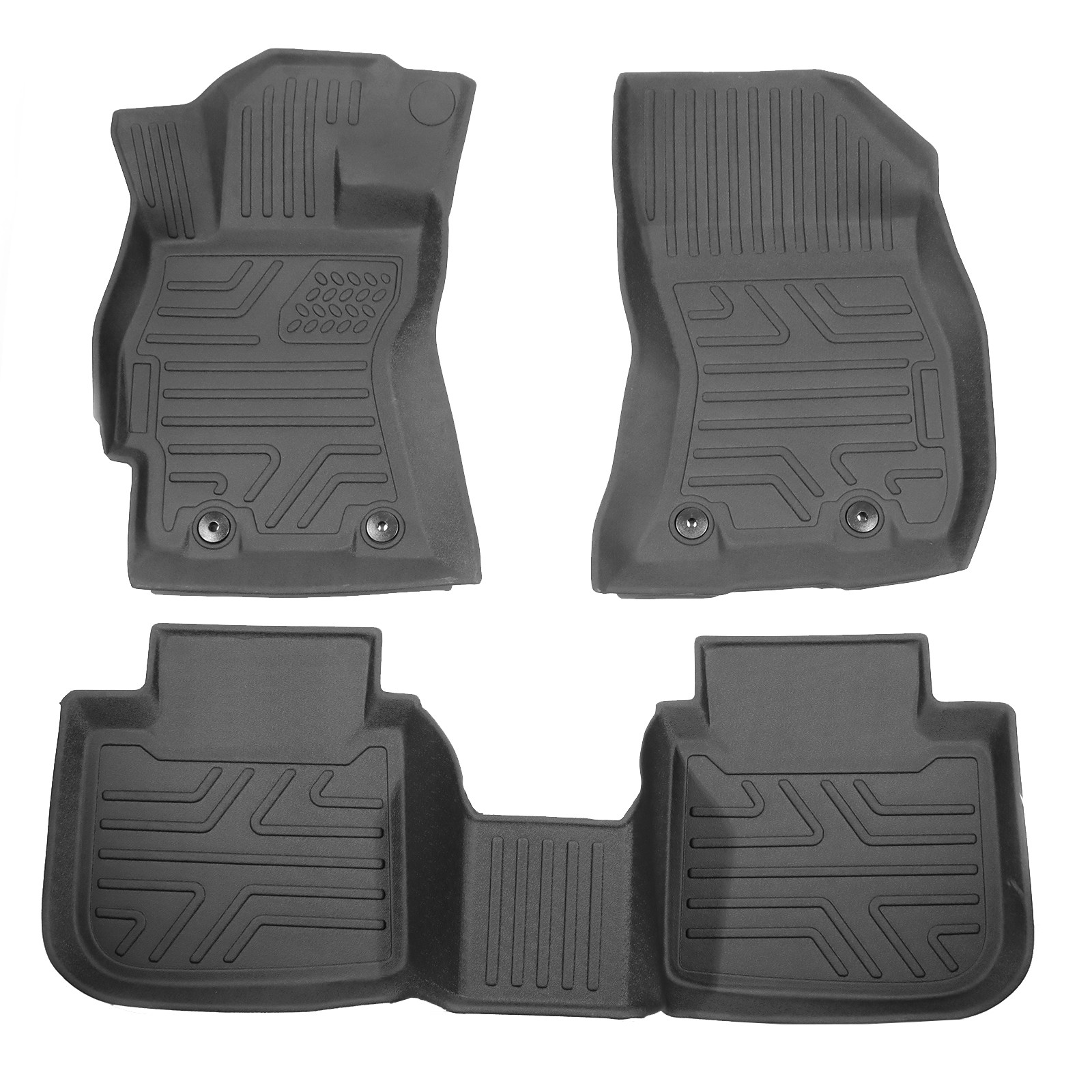 3D Floor Mats Liners for 2015-2019 Subaru Outback Legacy TPE Rubber All Weather