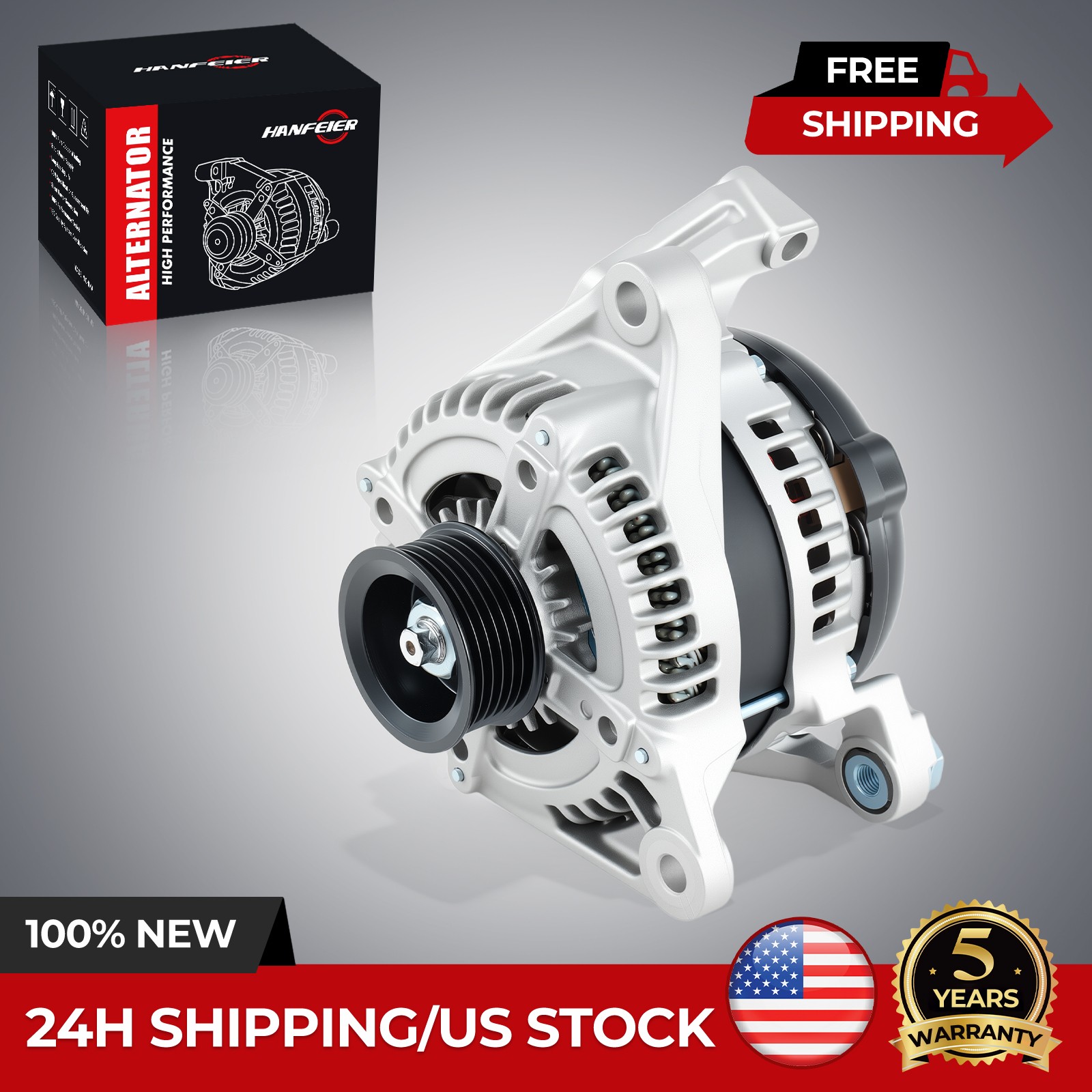 13913 Alternator For 2002-2006 Jeep Liberty 3.7L 05-2006 Grand Cherokee 4.7L