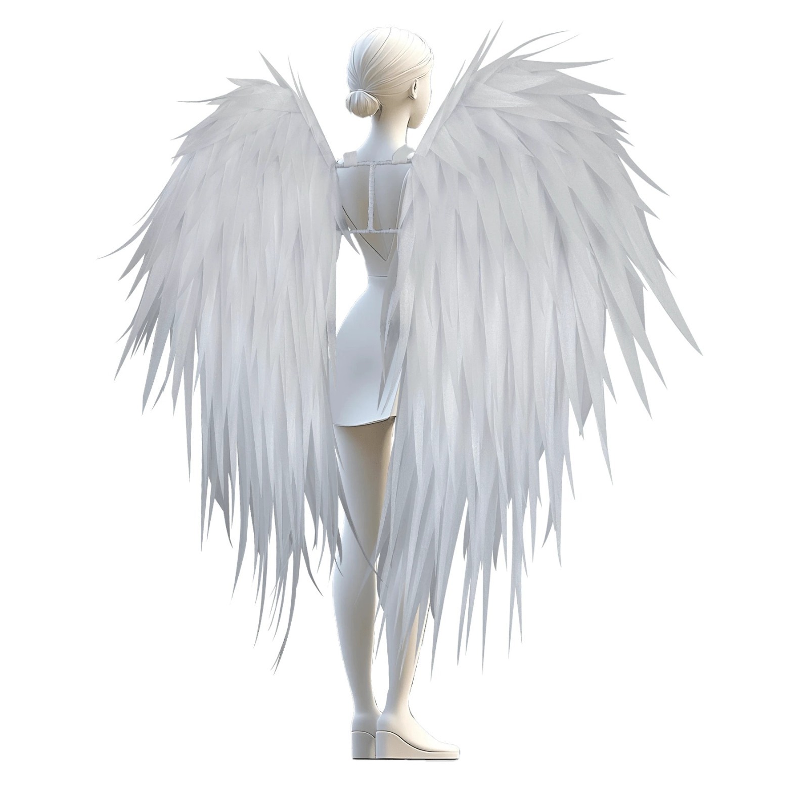 Feather Angel Wings with Adjustable Straps Halloween Cosplay Costume Feather Angel Wings with Adjustable Straps Halloween Cosplay Costume