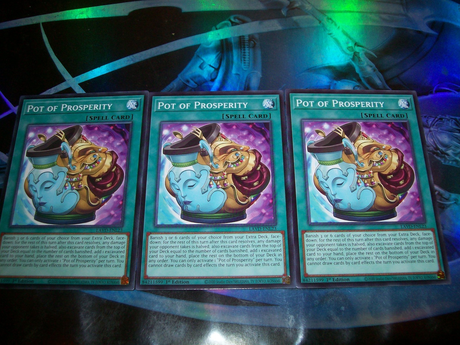 3x Pot of Prosperity 1st Edition Common LAVD-ENL23 Yu-Gi-Oh