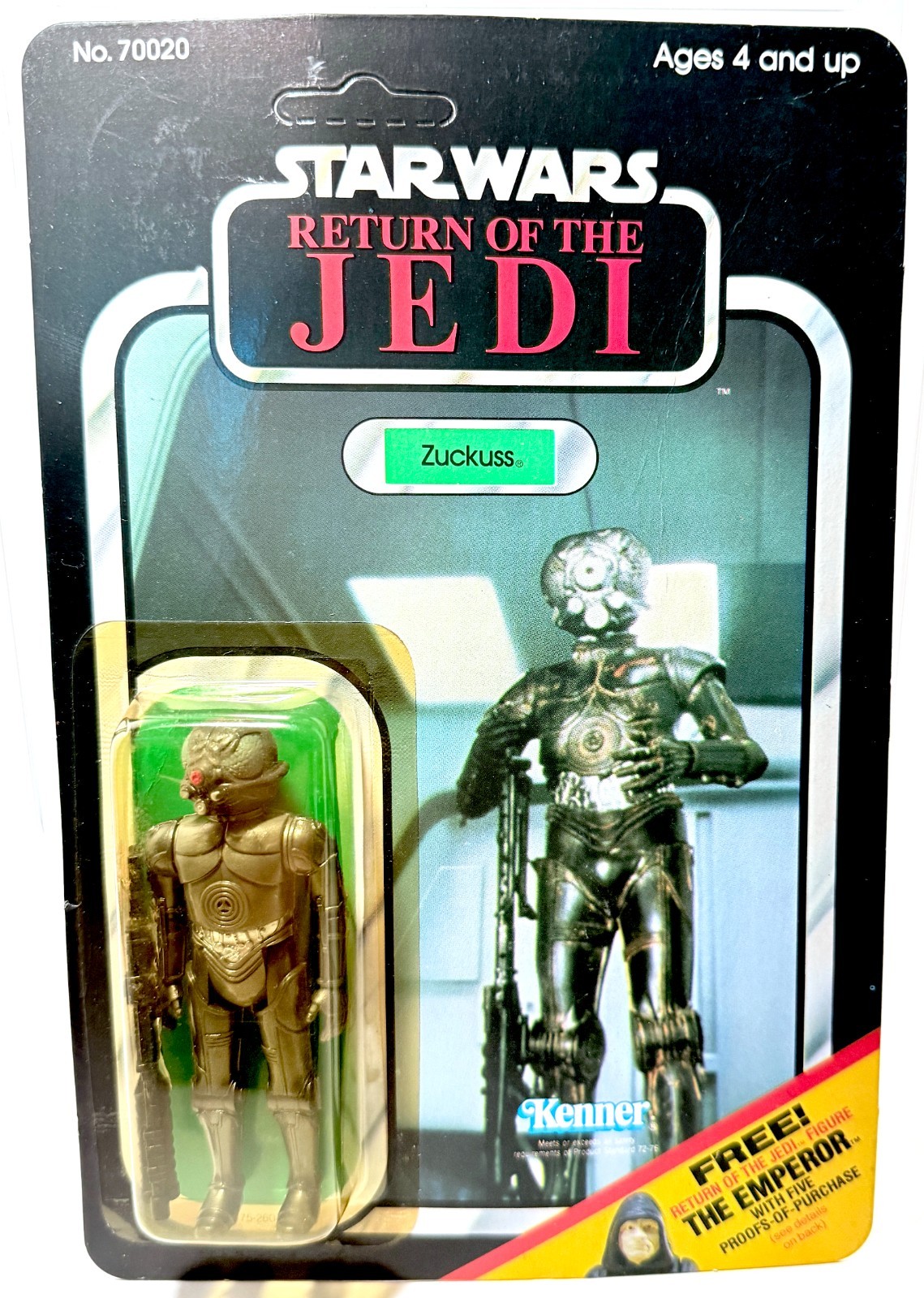 Zuckus - 1983 Star Wars ROTJ - MOC 65 Back C