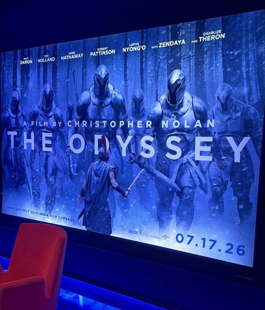 THE ODYSSEY Original Movie Vinyl Cloth BANNER 2026 5 X 9 Ft RARE CHRIS NOLAN
