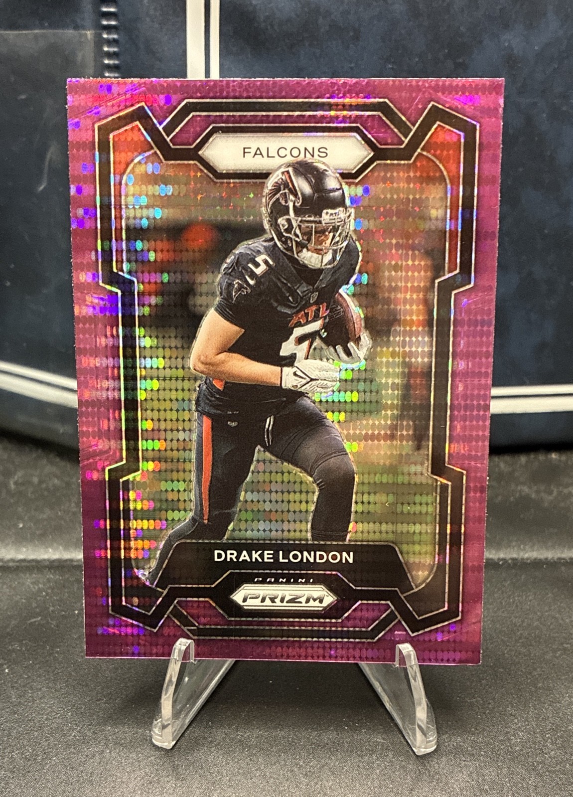2023 Panini Prizm - Drake London #10 Purple Pulsar Prizm Atlanta Falcons MT NM 