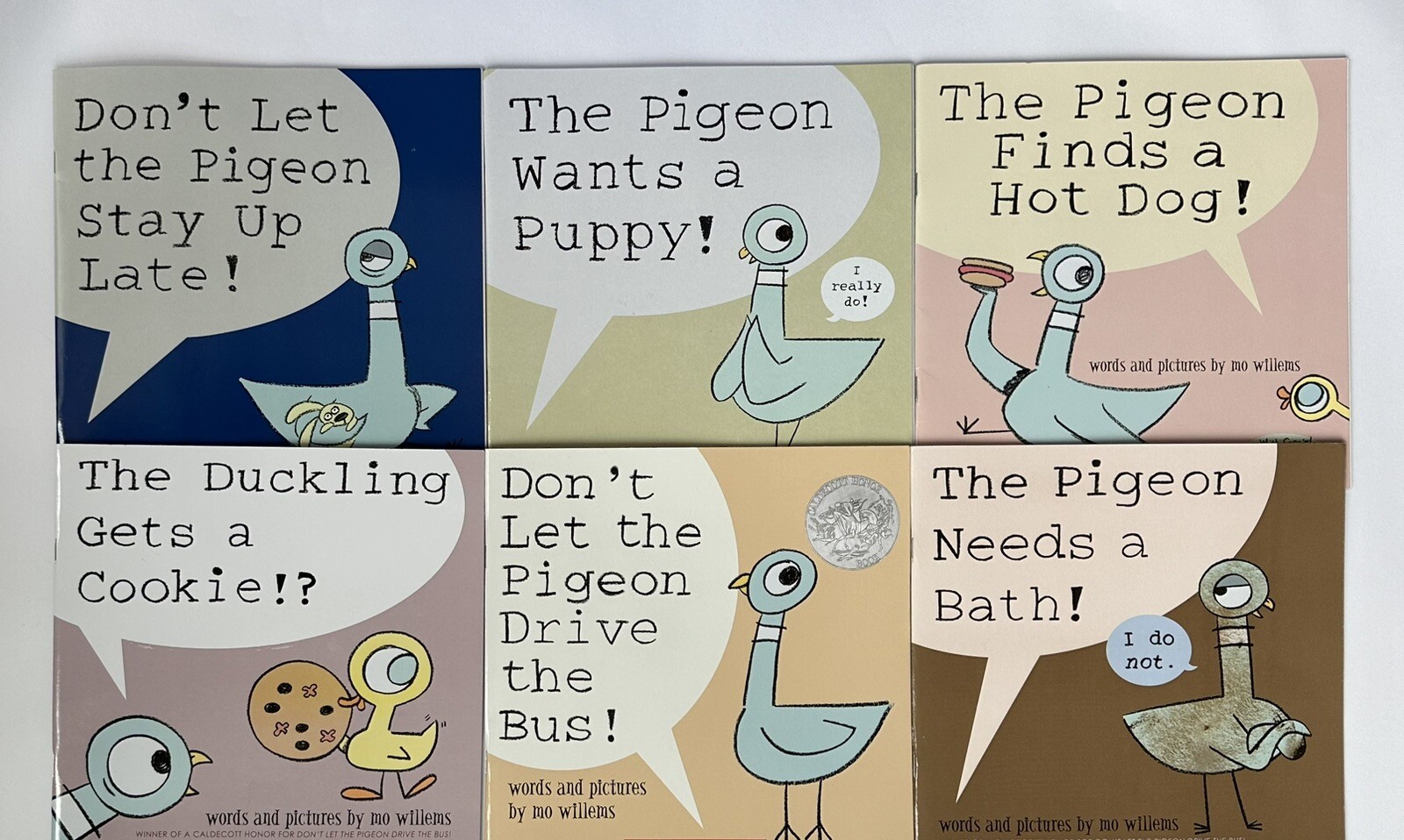 Don't Let the Pigeon Paperback Book Set by Mo Willems Lot 6 Don't Let the Pigeon Paperback Book Set by Mo Willems Lot 6
