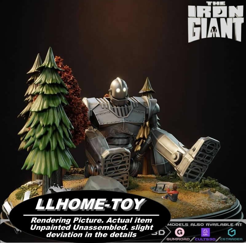 16CM tall Iron Giant Resin 3D Print Model Unpainted Unassembled GK Figure