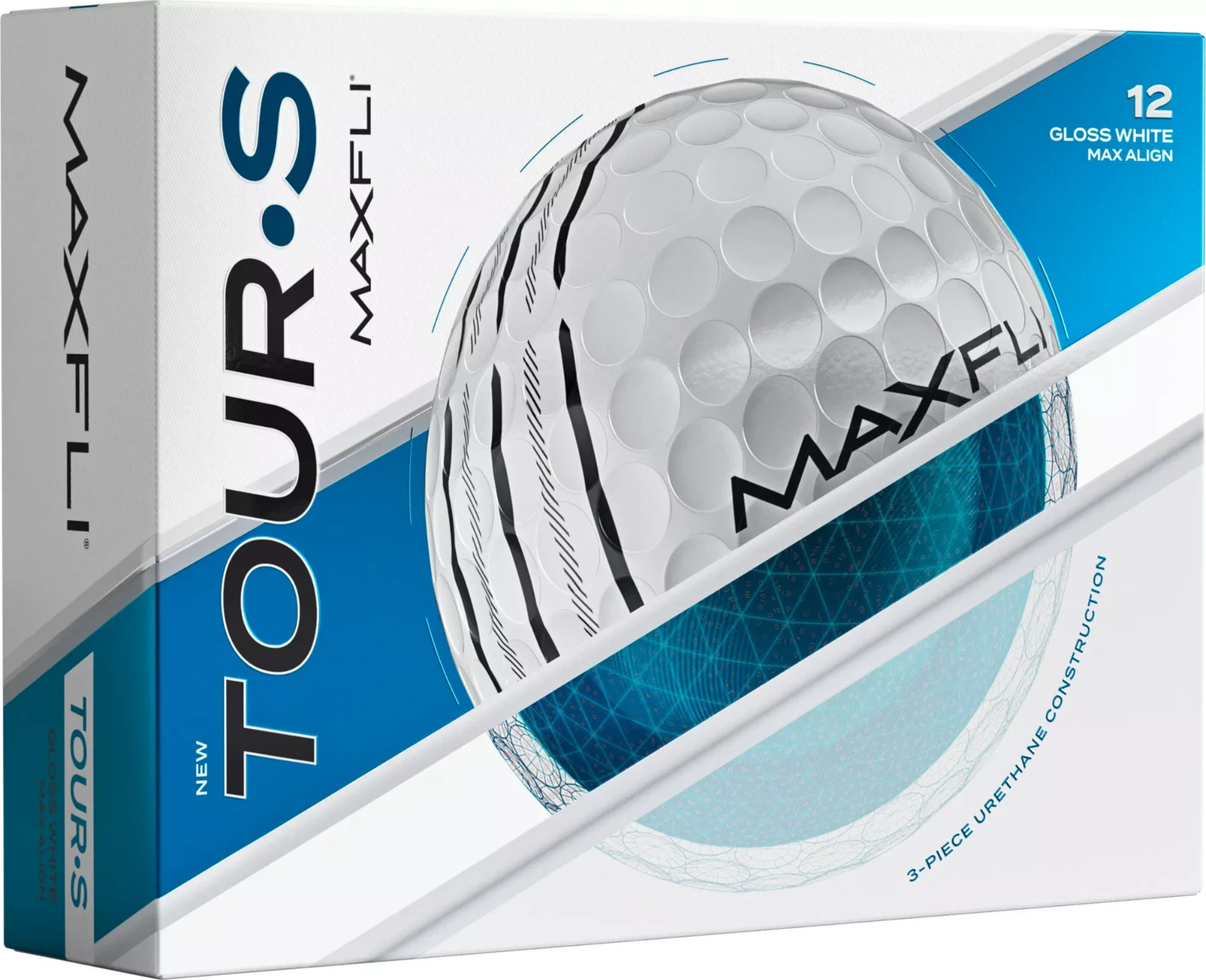 MAXFLI 2025 TOUR S GOLF BALLS 1 DOZEN PREMIUM URETHANE - CHOOSE COLOR