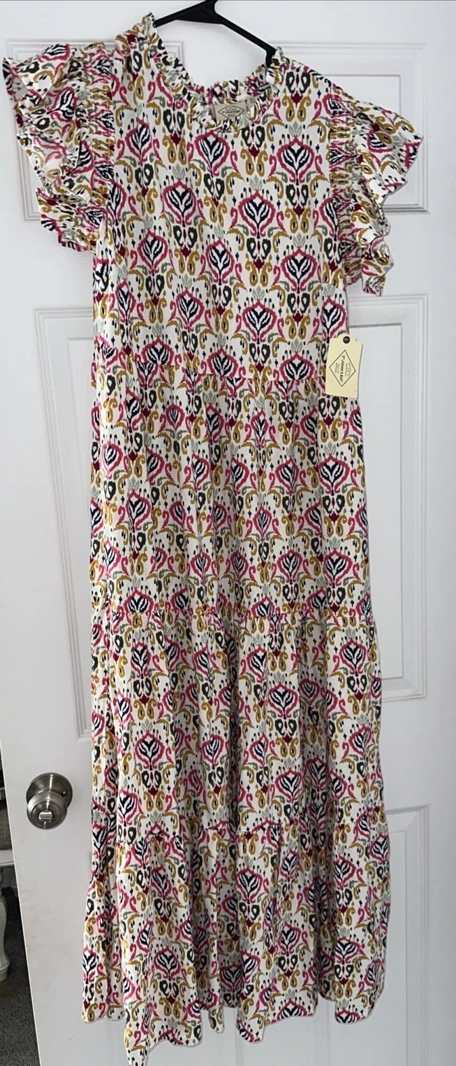 St John’s Bay Women’s Dress Multicolor Sundress Flowy Small