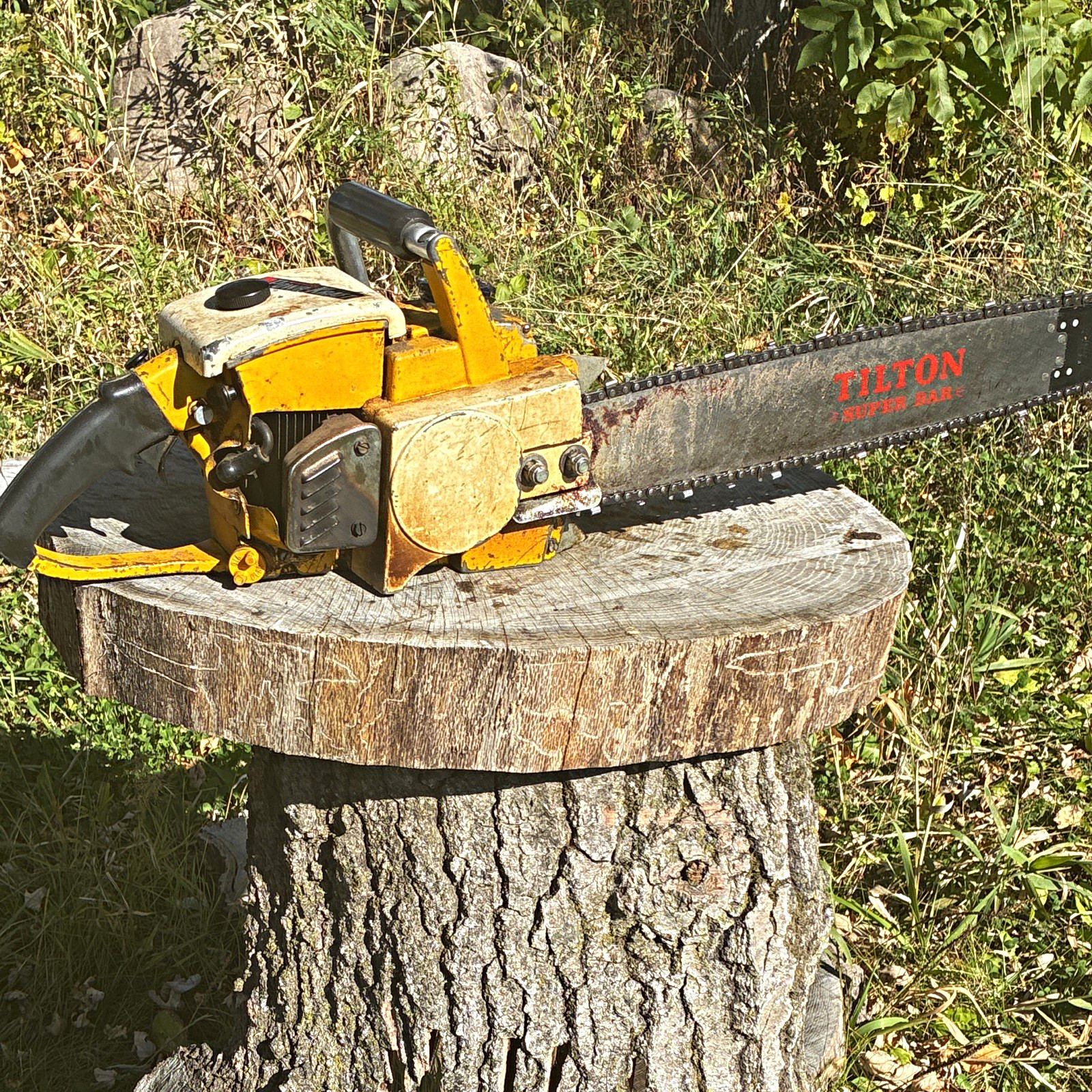 PowerLite PL-5 Vintage Gasoline Chainsaw w/ Tilton Super Bar
