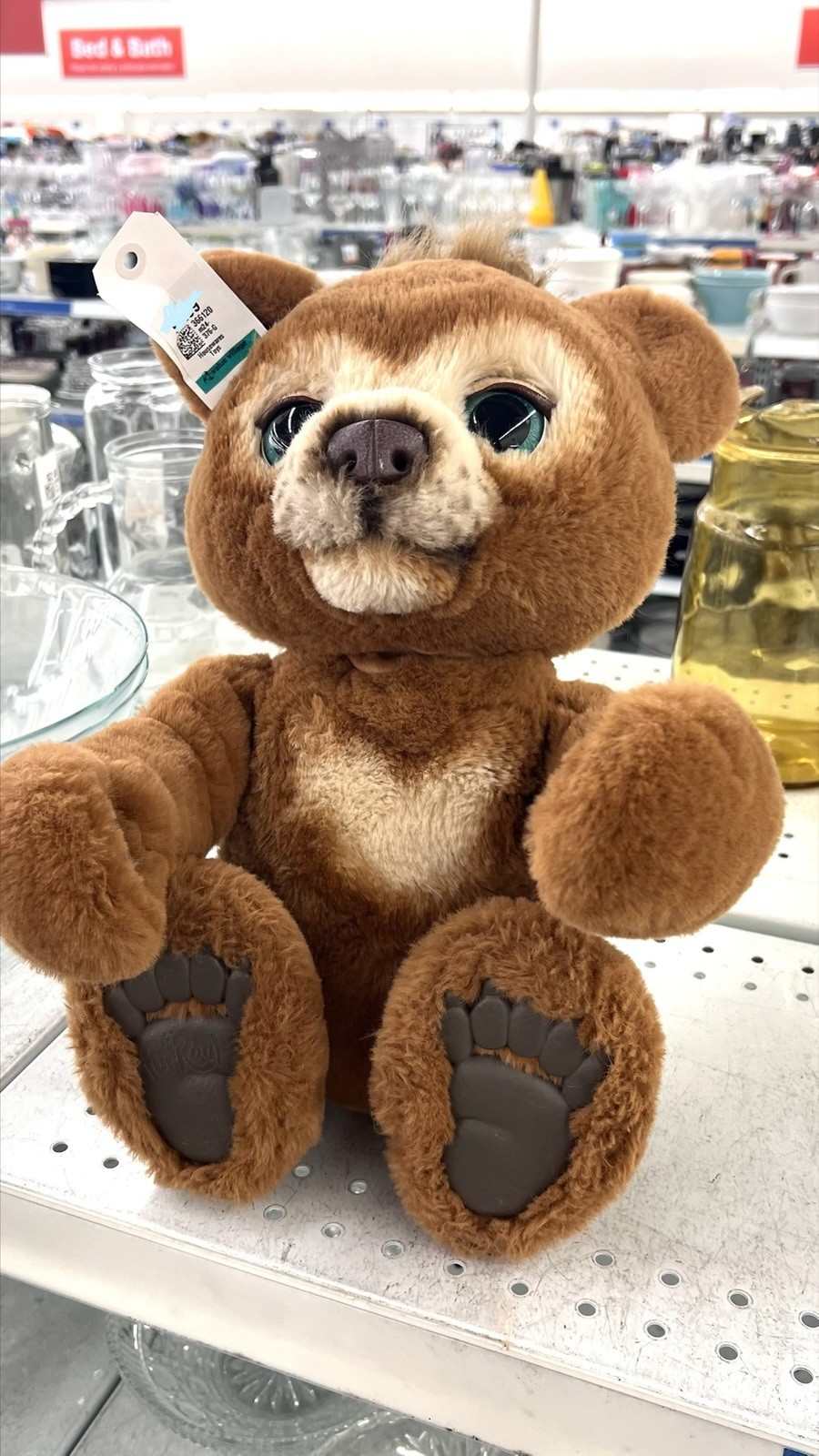 FurReal Friend Cubby The Curious Teddy Bear Interactive  EX COND. CLEAN FUR