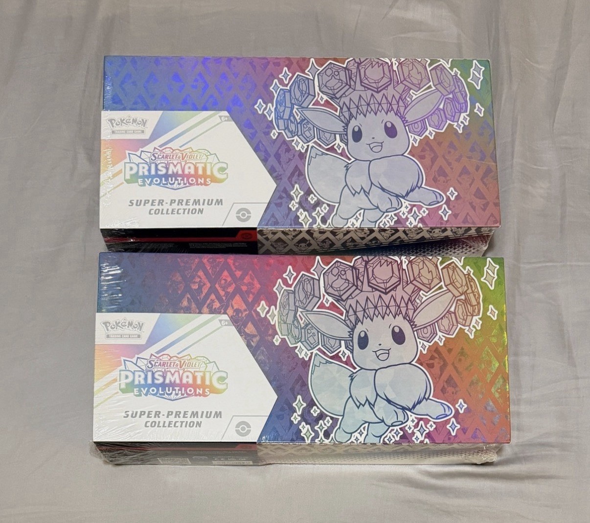 Set of 2x - Pokemon Prismatic Evolution Super Premium Collection SPC Sealed New Set of 2x - Pokemon Prismatic Evolution Super Premium Collection SPC Sealed New