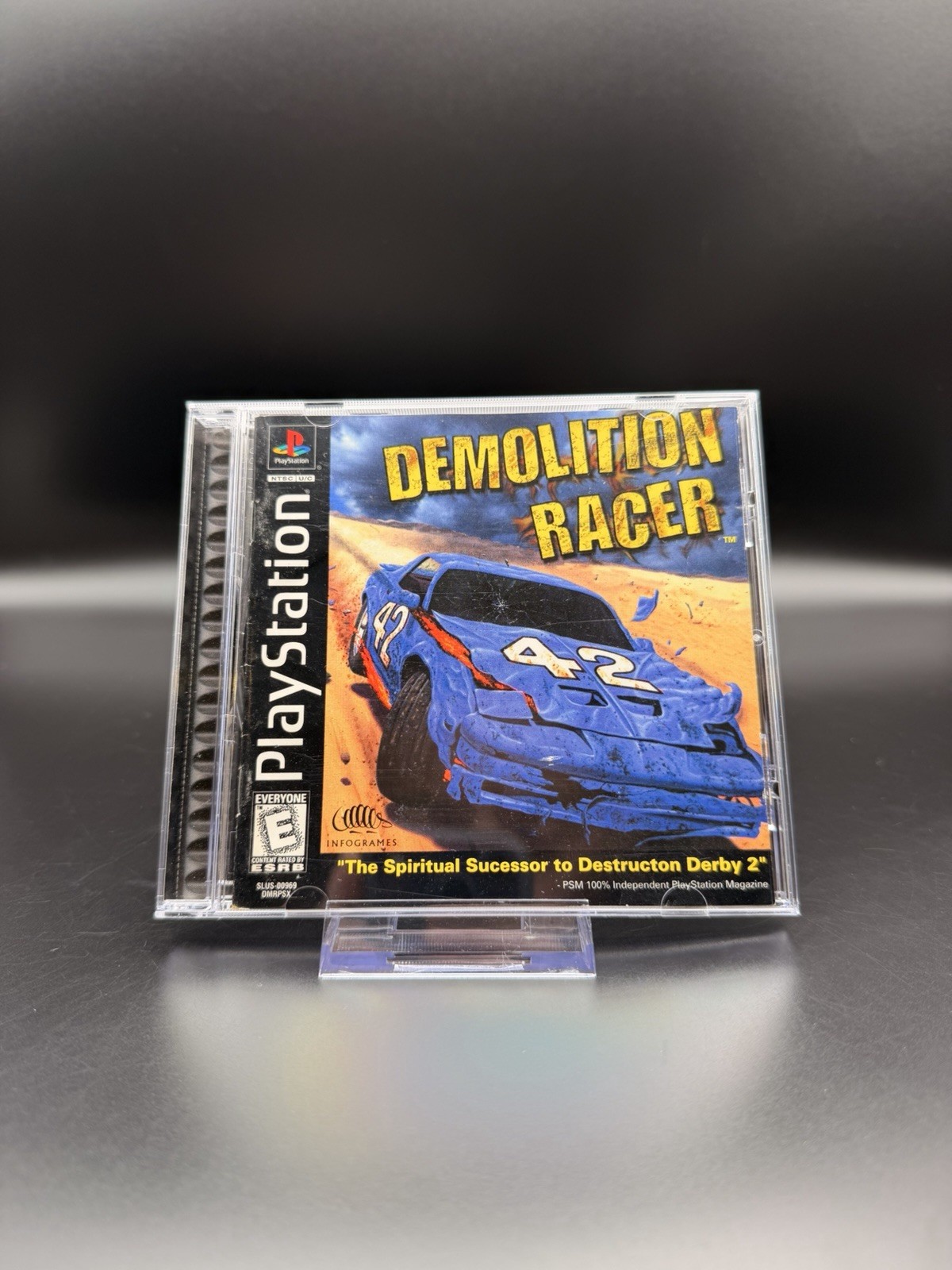 Demolition Racer PS1 Sony PlayStation 1 Black Label Complete CIB Tested Works