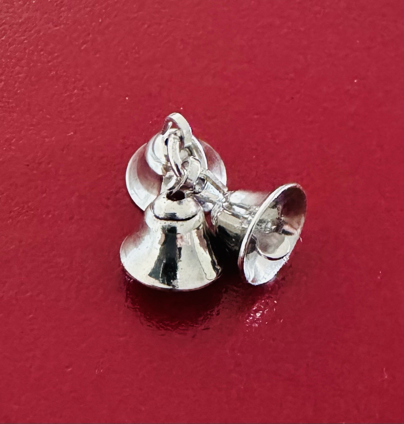 Vintage Sterling Silver Jingle Bells Charm, Circa 1940’s. Vintage Sterling Silver Jingle Bells Charm, Circa 1940’s.