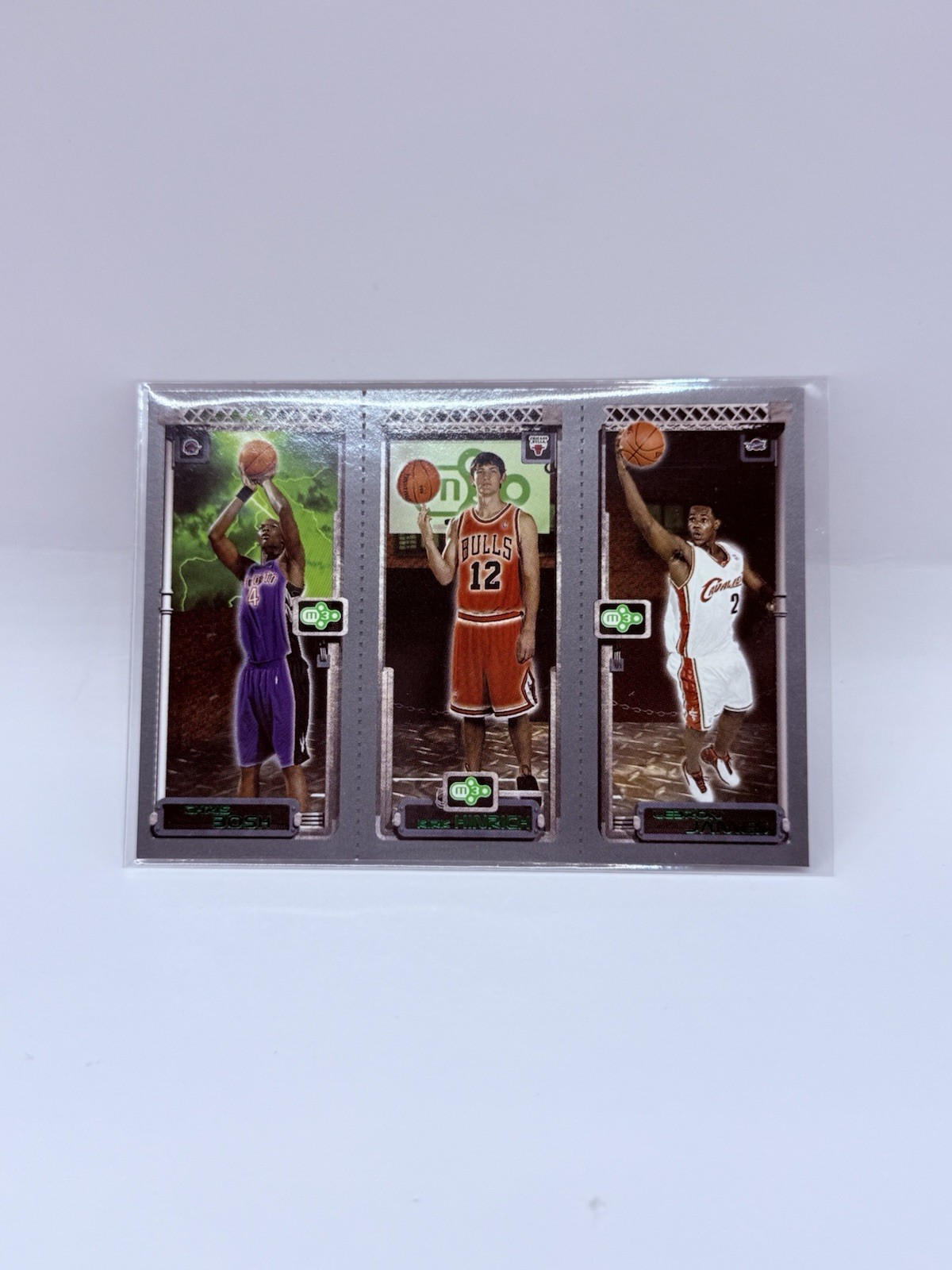 2003-04 Topps Rookie Matrix Chris Bosh / Kirk Hinrich / LeBron James RC 