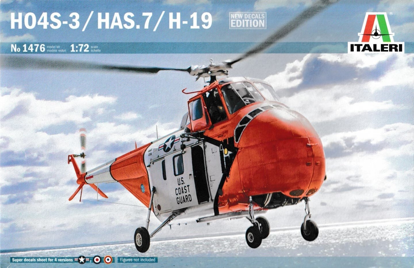 Italeri 1/72 HO4S-3/HAS.7/H-19 Helicopter #1476 *sEALED*📌Listed in USA📌New Rel