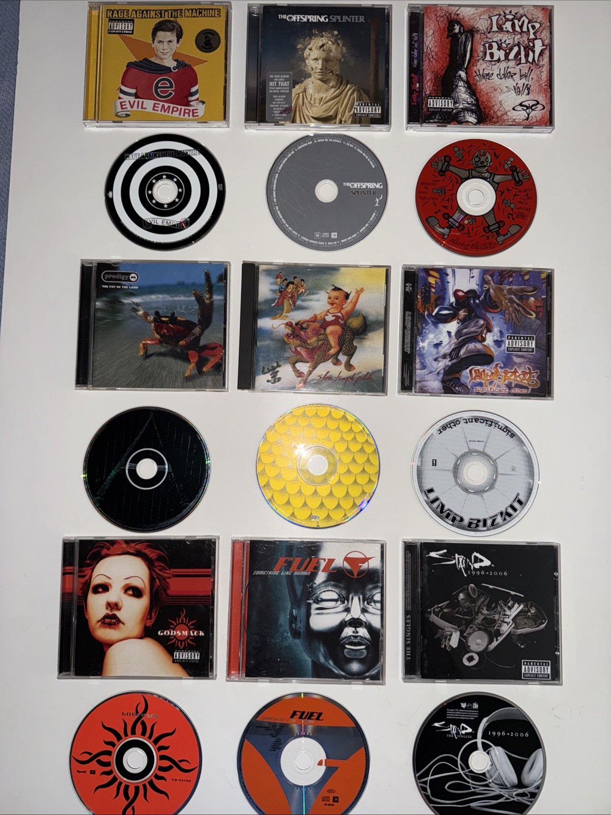 90’s Grunge Lot-NM-Staind-Limp Bizkit-Nirvana-Rage-Offspring-STP Originals