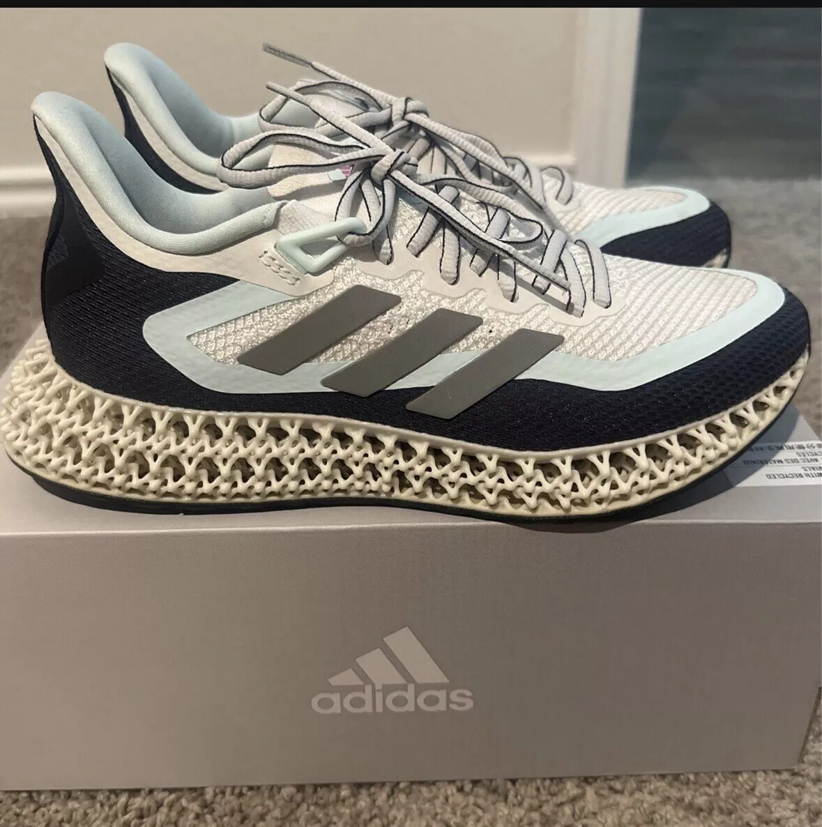 adidas 4DFWD 2 White Almost Blue W Ultra 4D Running Sneakers GX9270 adidas 4DFWD 2 White Almost Blue W Ultra 4D Running Sneakers GX9270