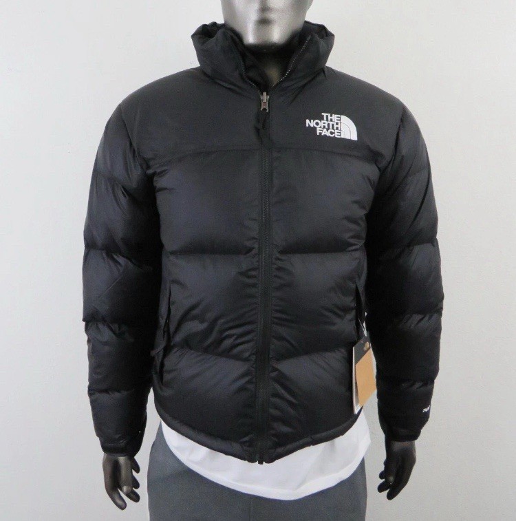 Mens North Face 1996 Retro Nuptse 700 Puffer Jacket - Black - Size Large