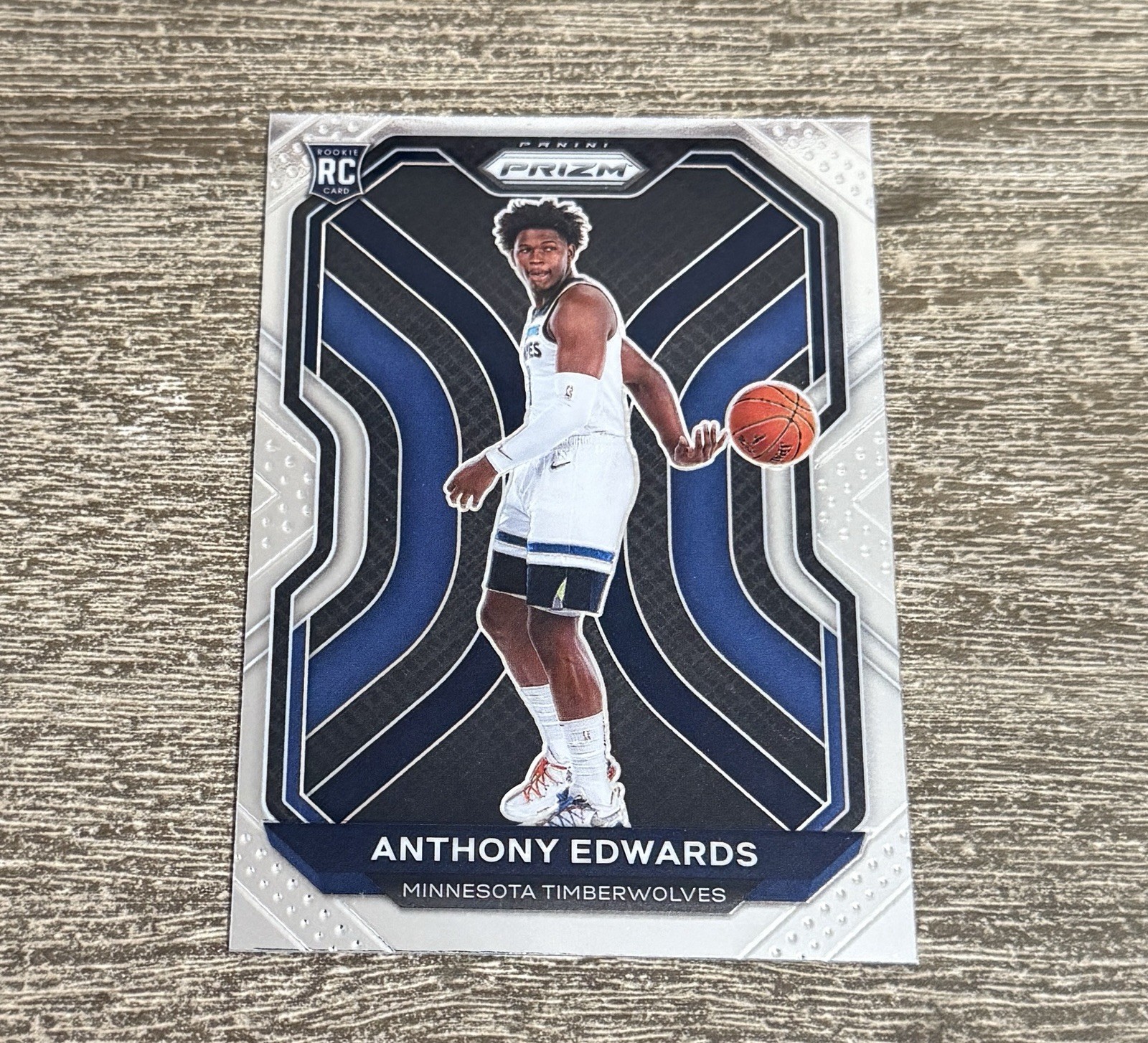 2020 Panini Prizm Basketball Anthony Edwards #258 Base Prizm Rookie RC MIN