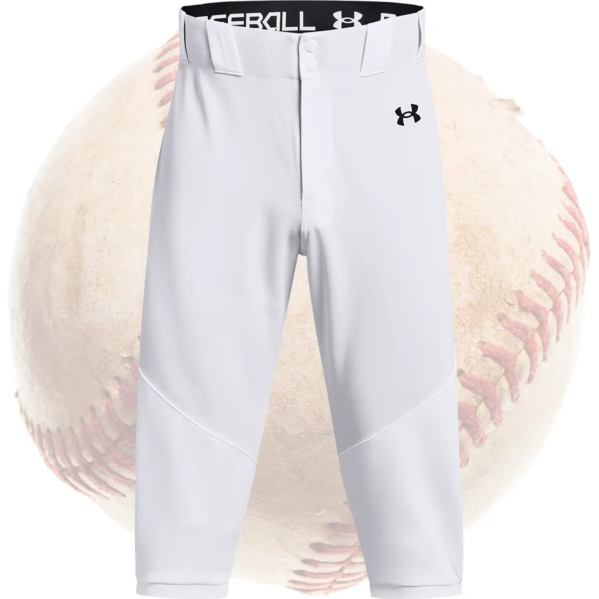 Under Armour Utility Knicker Mens Baseball Pants - White, Gray, Black - 1375654