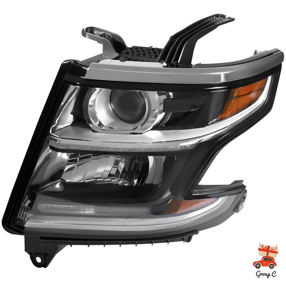For 2015-2017 Tahoe / Suburban Halogen Headlight, Left Driver Headlamp 23490005.