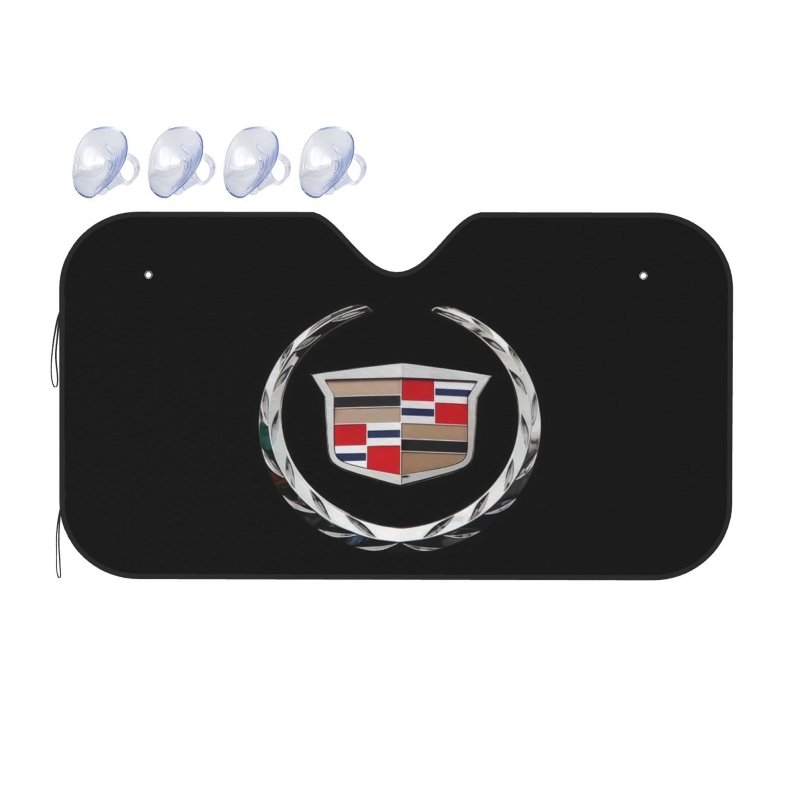 Cadillac Car Size M Windshield Front Window Sun Shade Cover Visor UV Black