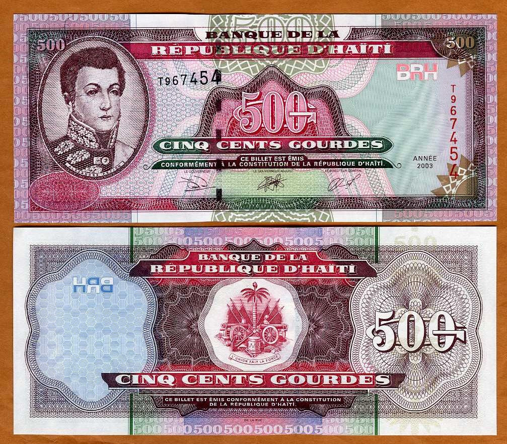 Haiti, 500 Gourdes, 2003, P-270b UNC