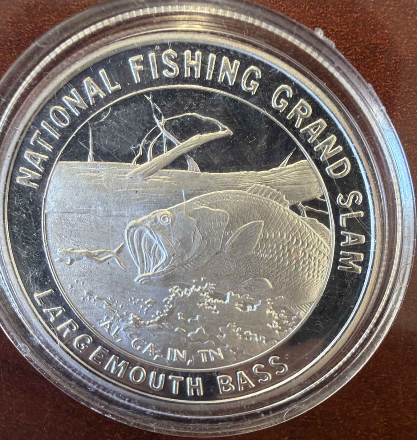 North American Fishing Club Grand Slam Largemouth Bass 1oz .999 Silver 