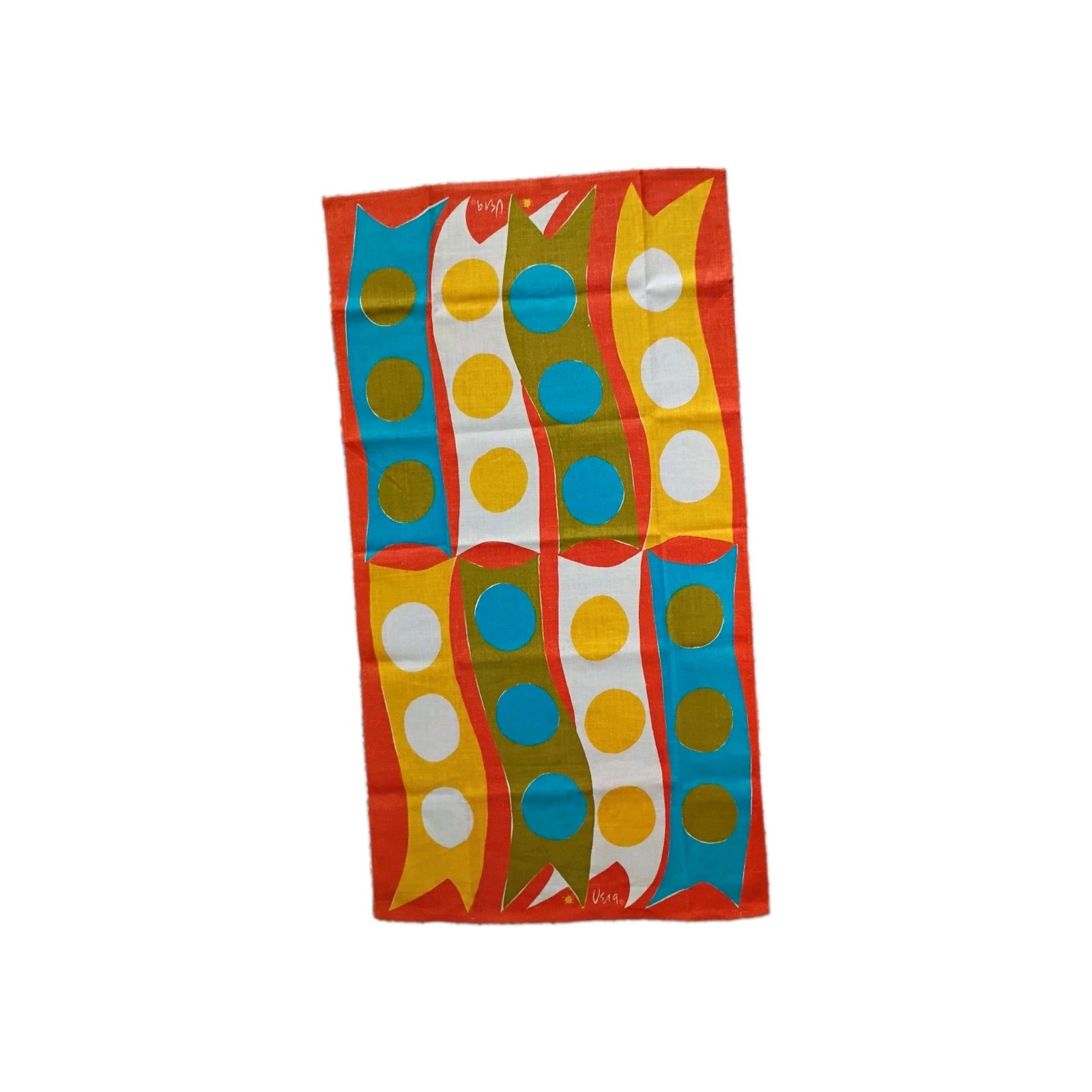 VERA Neumann MCM Linen Tea Dish Towel Table Runner 28 VERA Neumann MCM Linen Tea Dish Towel Table Runner 28