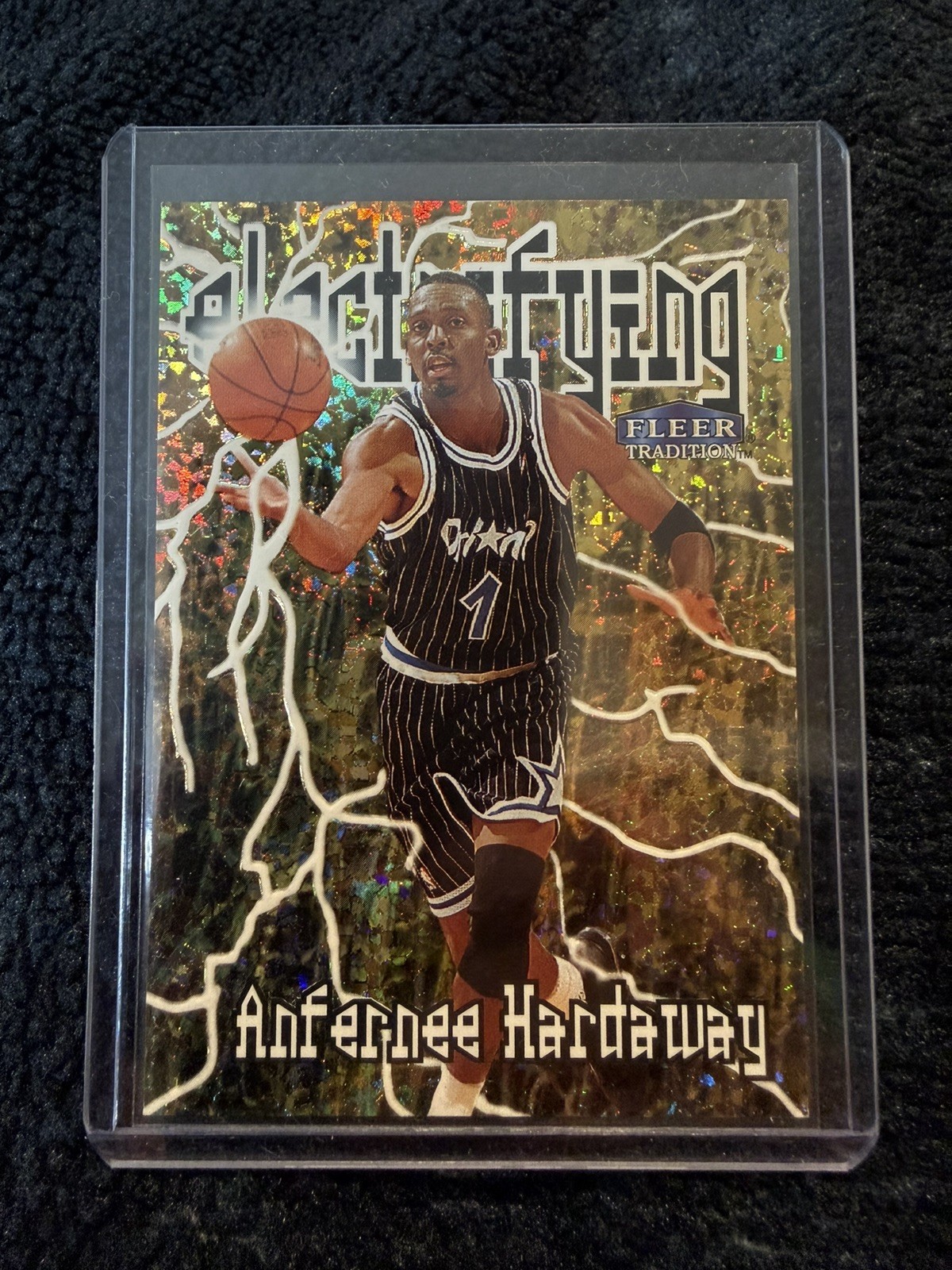1998-99 Fleer Tradition Electrifying Anfernee Hardaway #3 Orlando Magic 