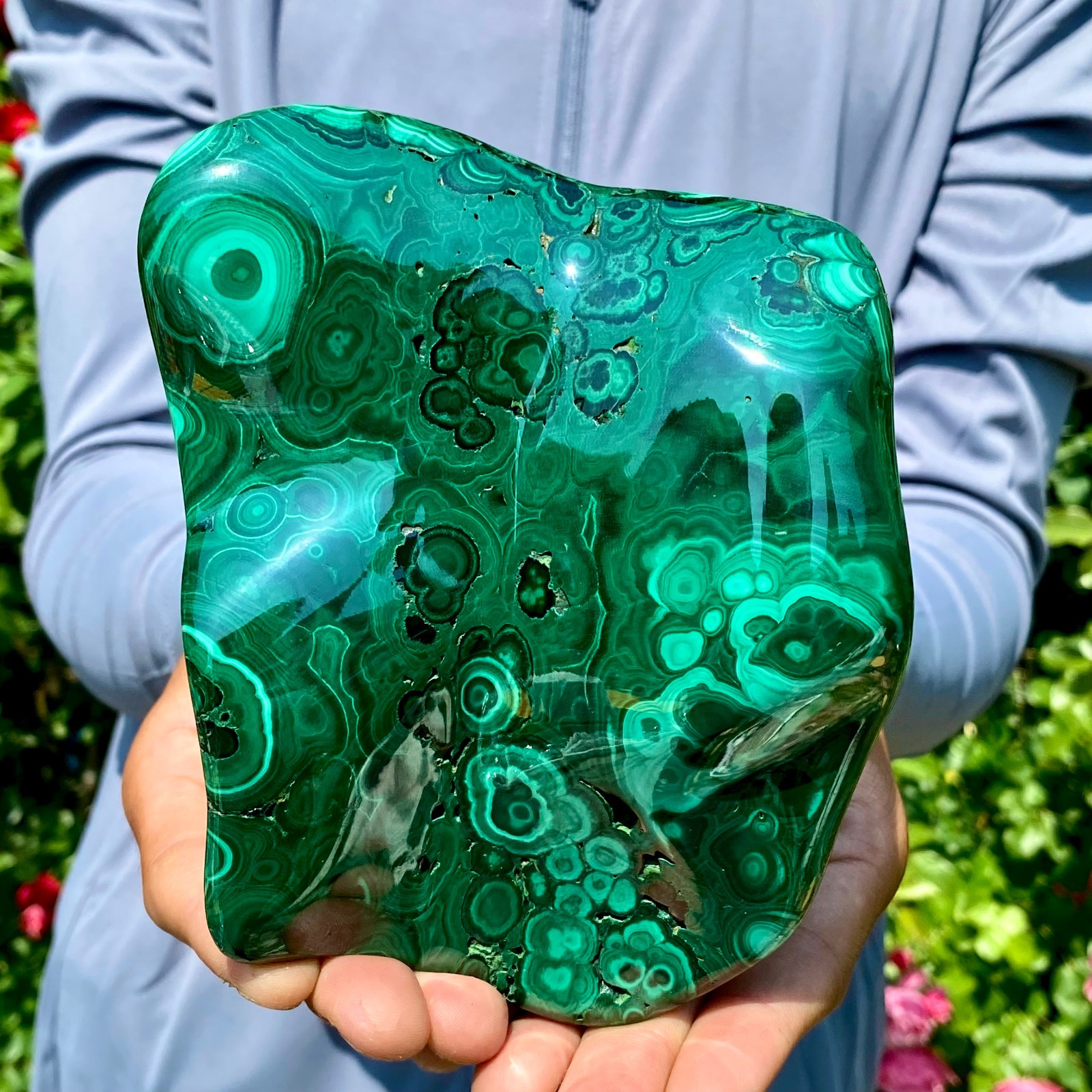 2.8LB  Natural luster peacock rock cluster rough mineral sample