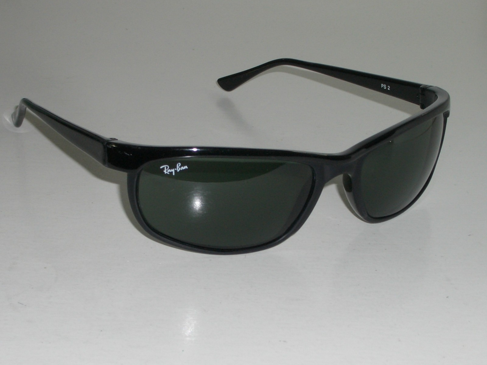 VINTAGE B&L RAY BAN W1847 PS2 SHINY BLACK G15 PREDATOR SERIES WRAP SUNGLASSES